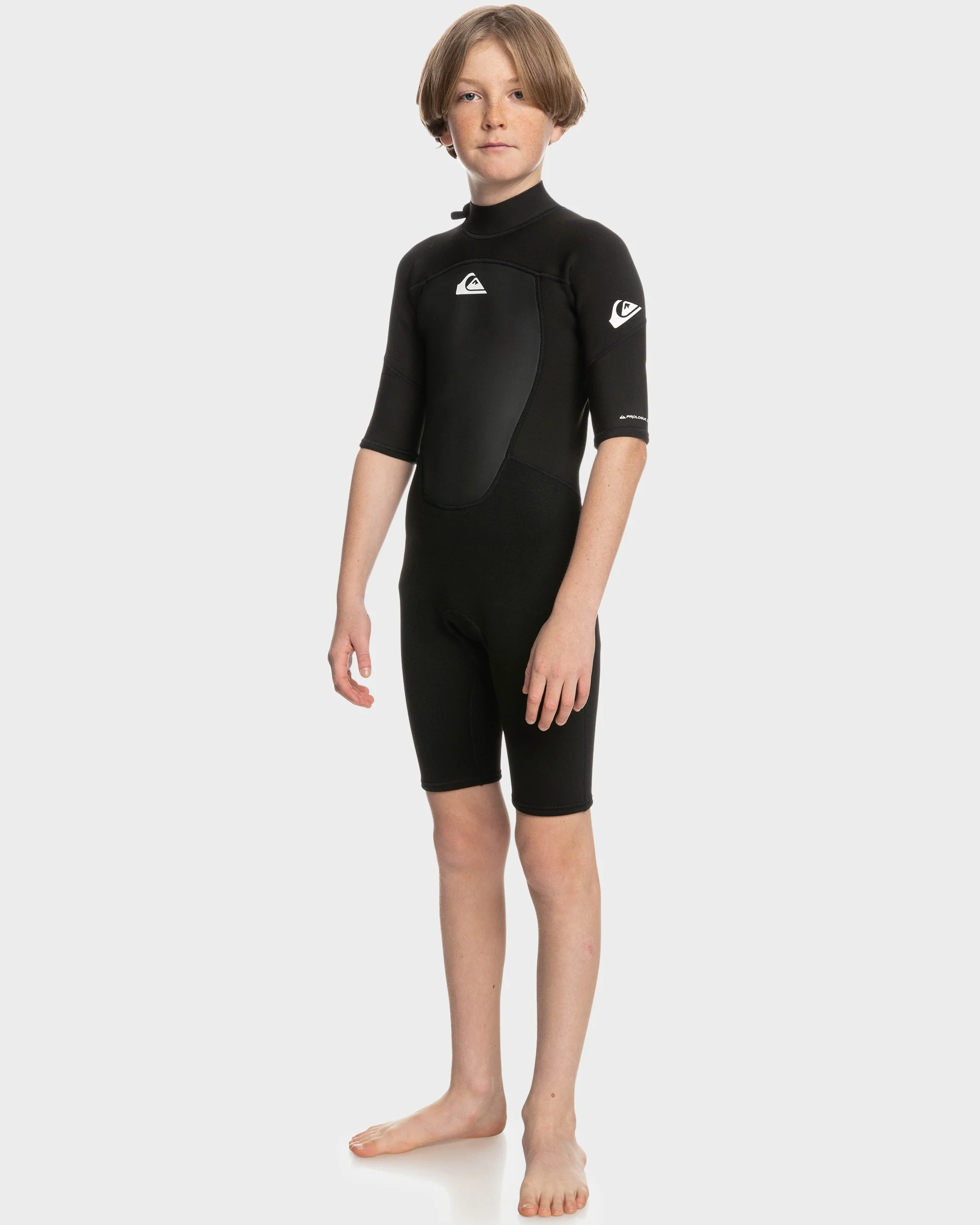 Boys 8-16 2/2mm Prologue Short Sleeve Back Zip Springsuit - Image 2