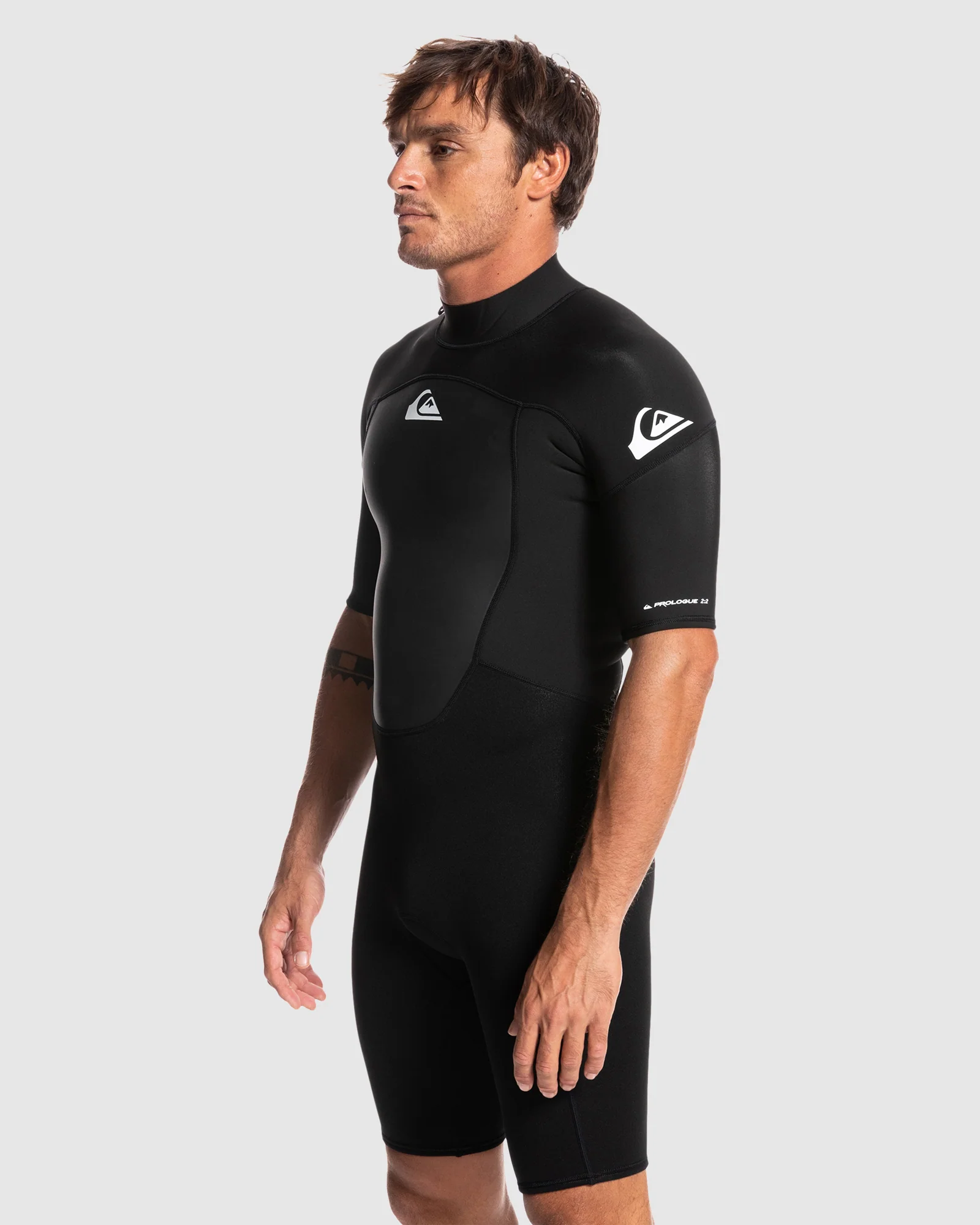 Mens 2/2mm Prologue Short Sleeve Back Zip Springsuit - Image 2