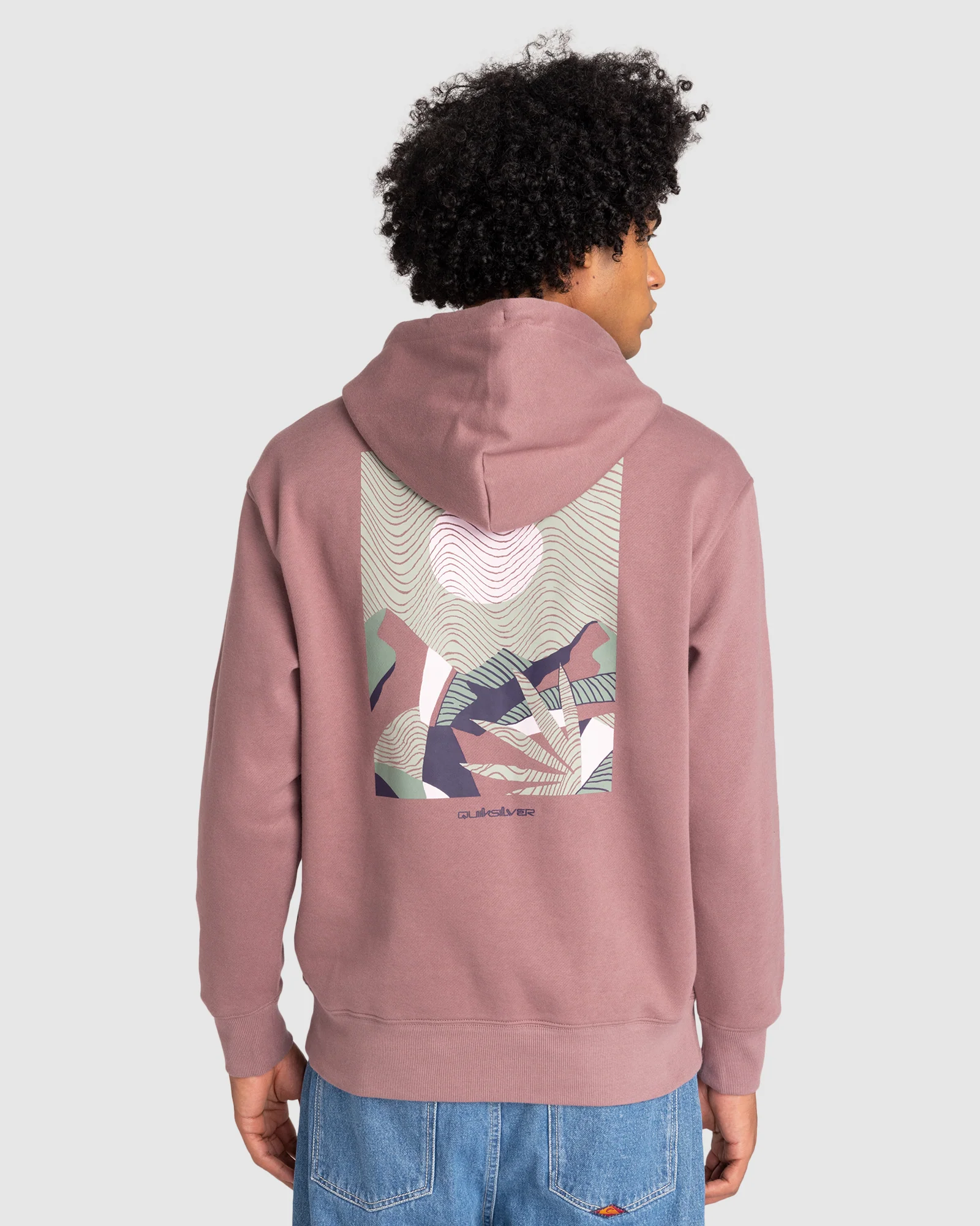 Mens Abstract Nature Pullover Hoodie - Image 3