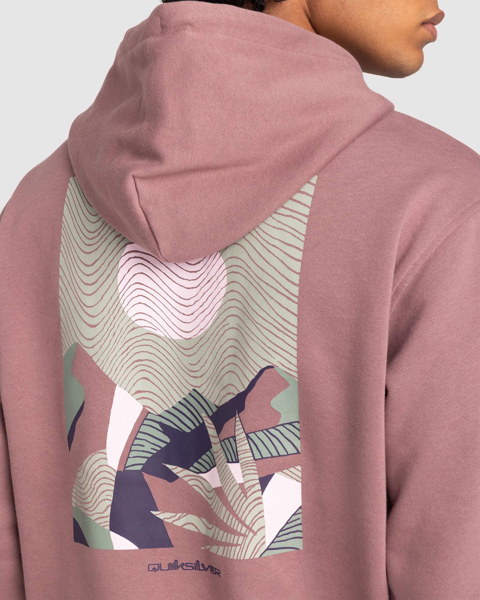 Mens Abstract Nature Pullover Hoodie - Image 4