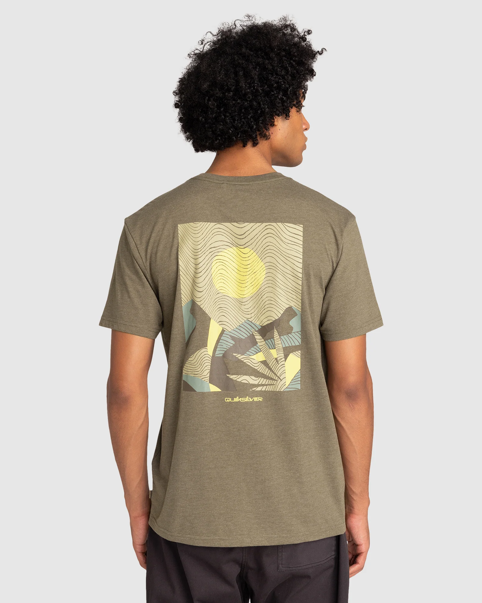 Mens Abstract Nature Short Sleeve T-Shirt - Image 3