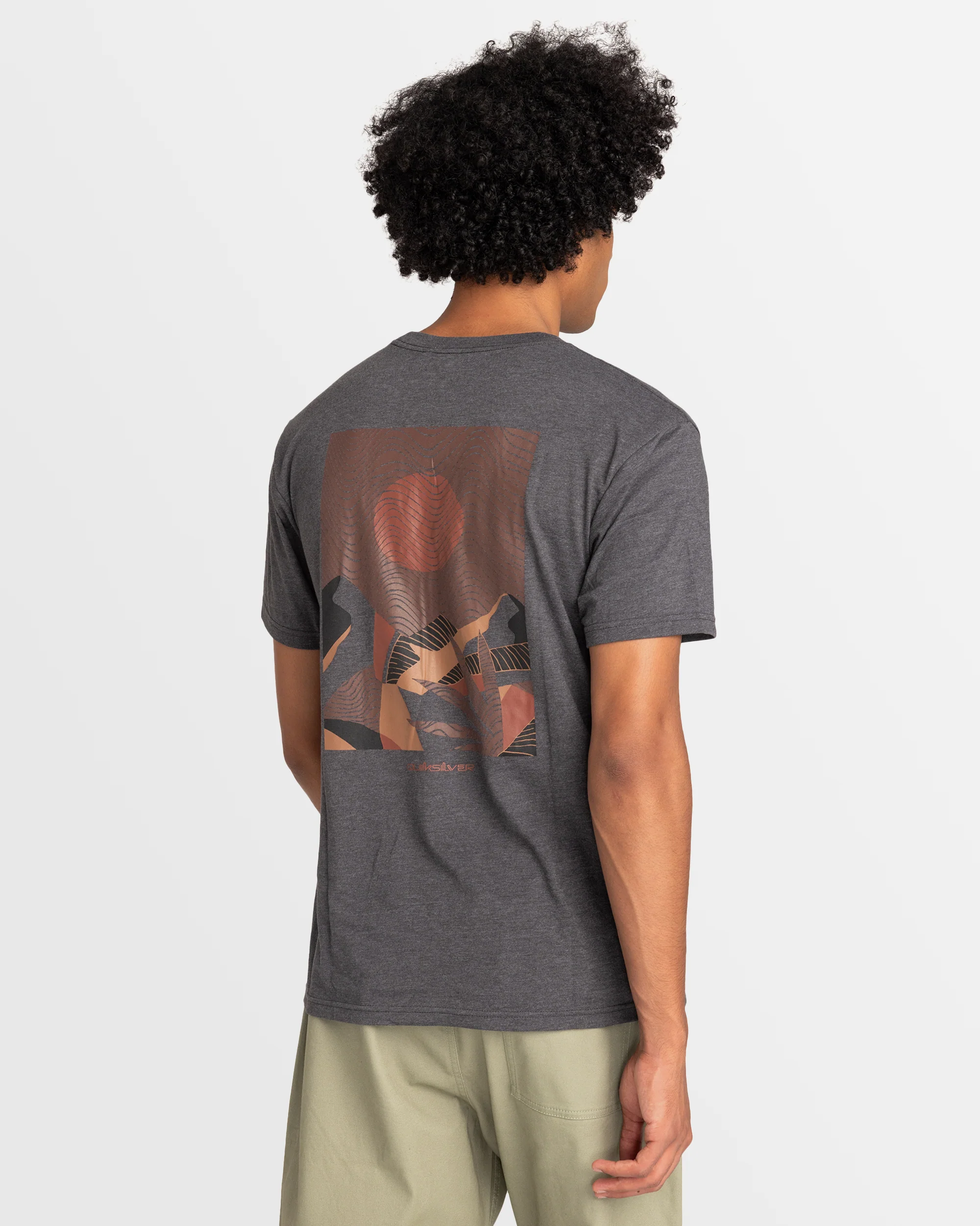 Mens Abstract Nature Short Sleeve T-Shirt - Image 3