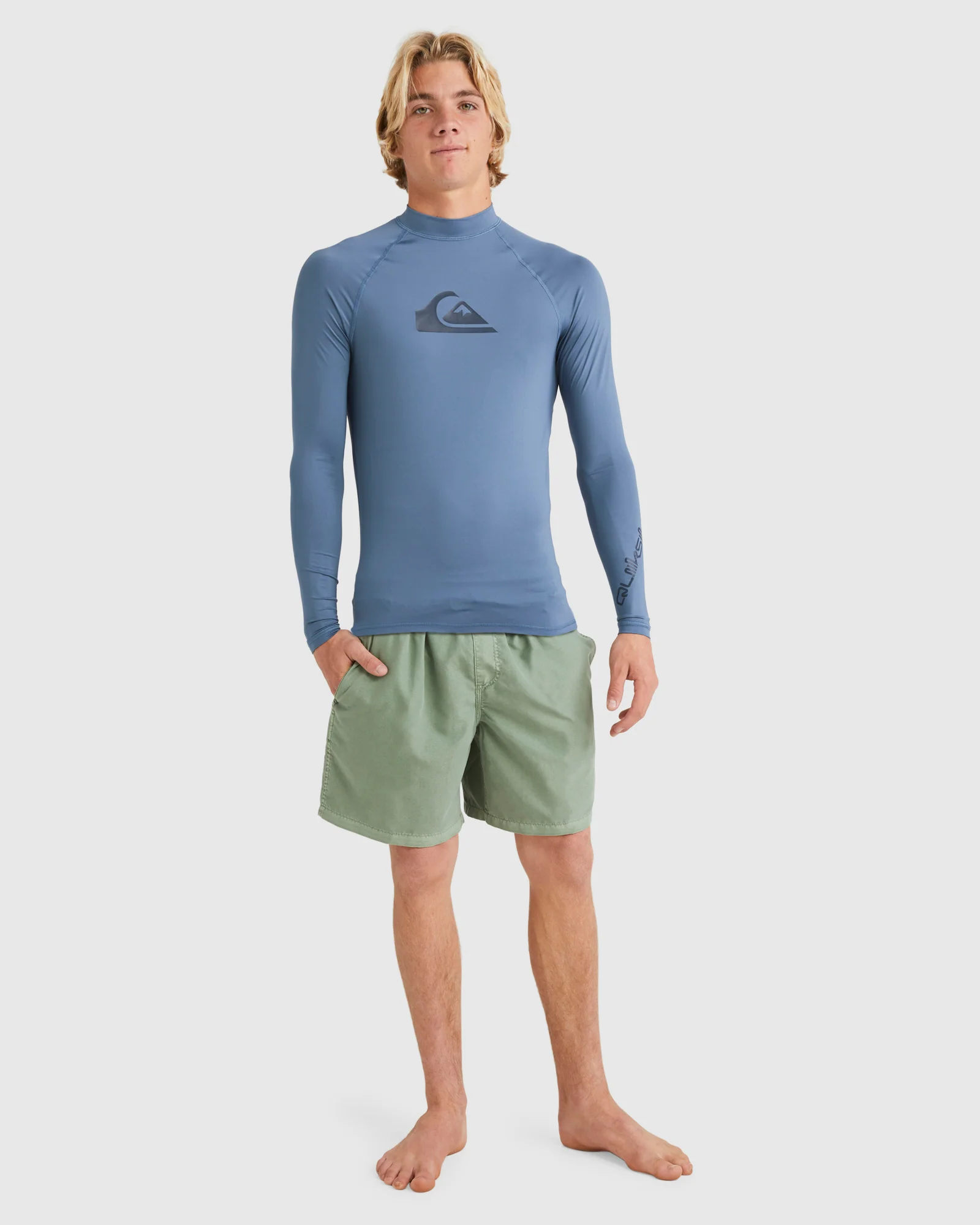 Mens All Time Long Sleeve Upf 50 Rash Vest - Image 5