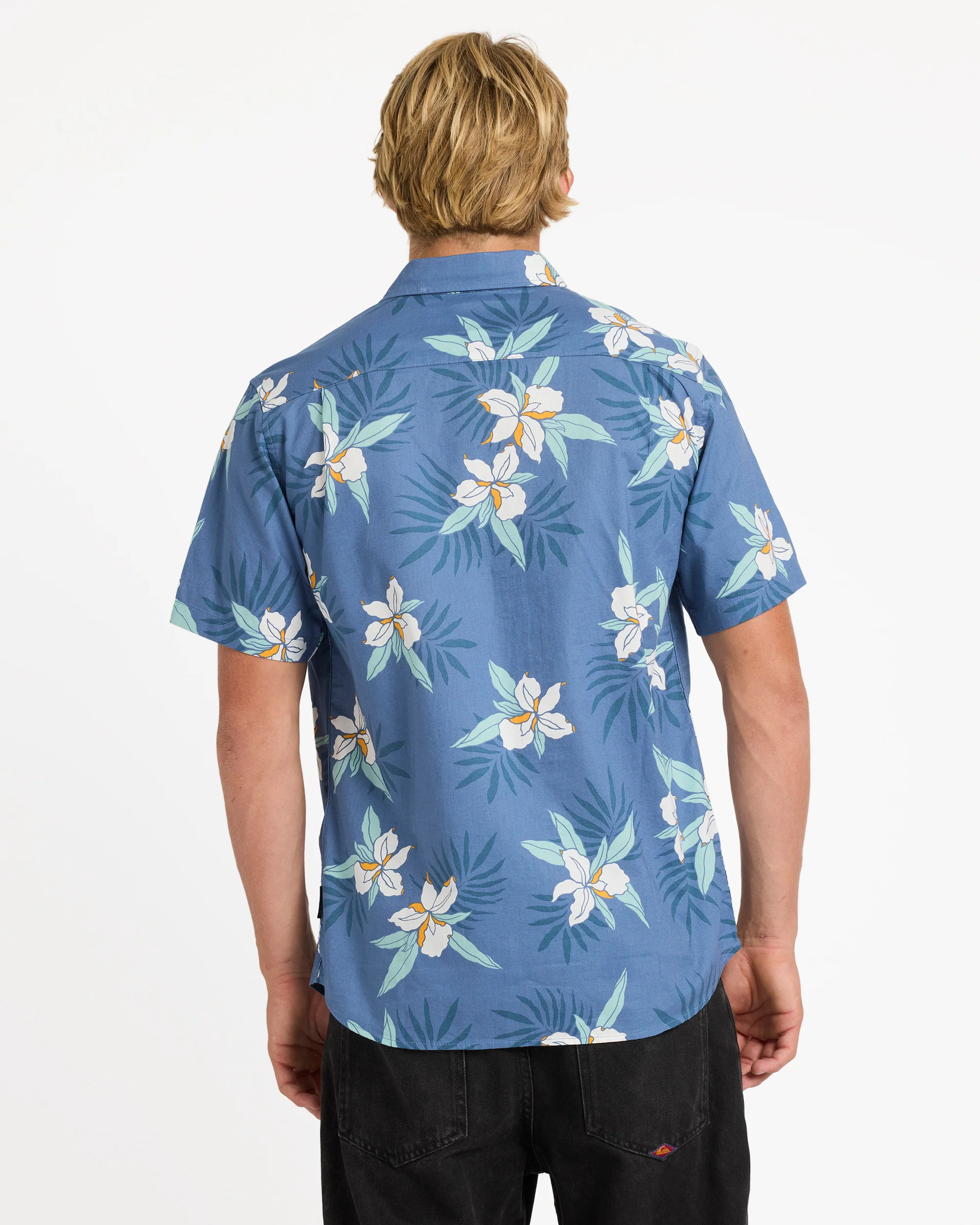 Mens Apero Classic Floral Short Sleeve Shirt - Image 3