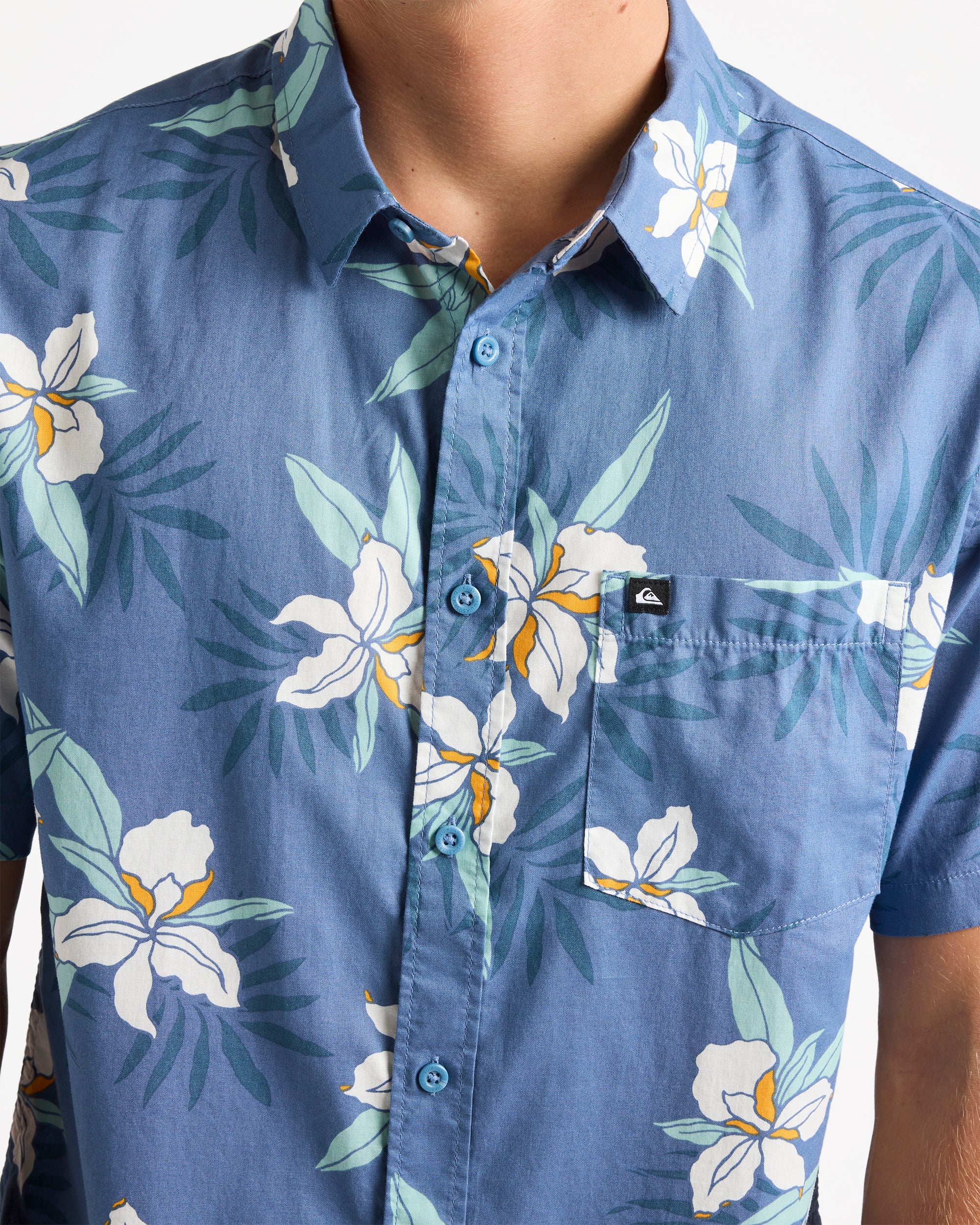 Mens Apero Classic Floral Short Sleeve Shirt - Image 4