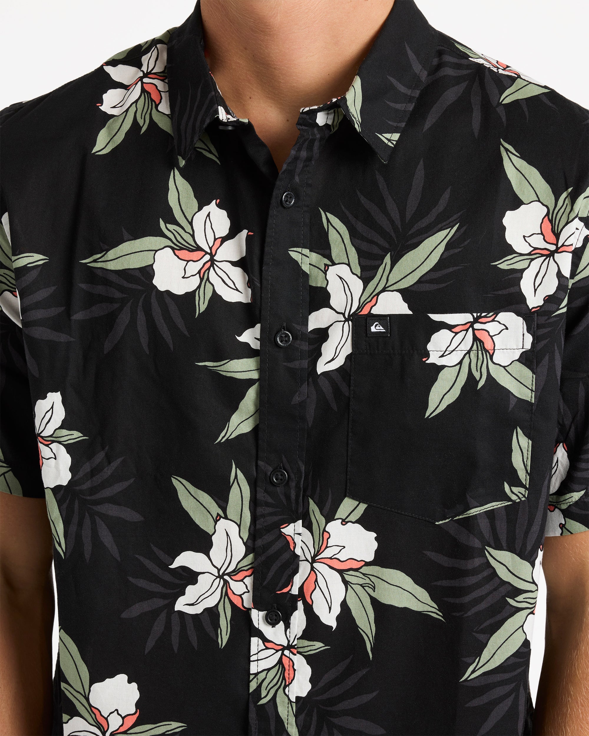 Mens Apero Classic Floral Short Sleeve Shirt - Image 4