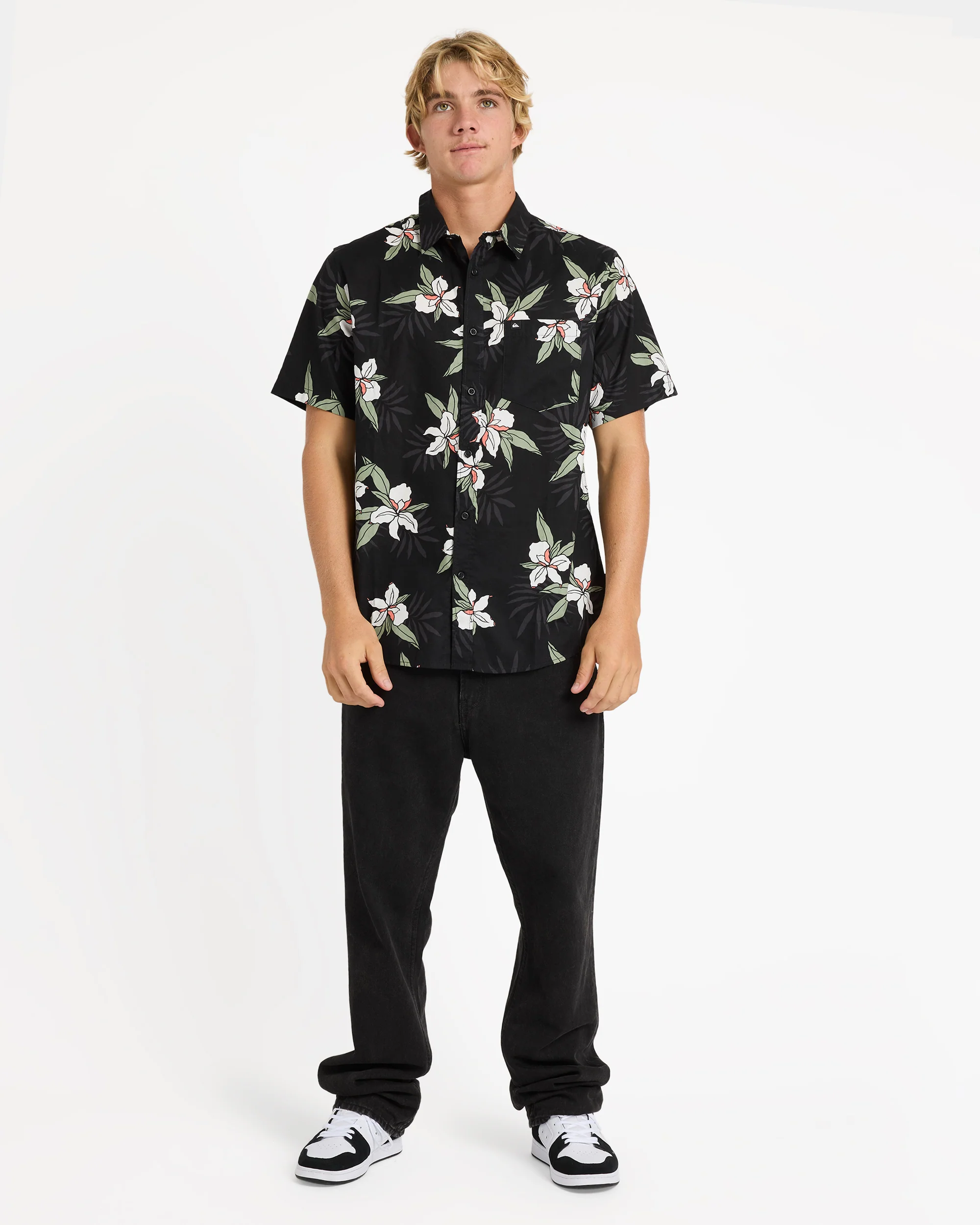 Mens Apero Classic Floral Short Sleeve Shirt - Image 5