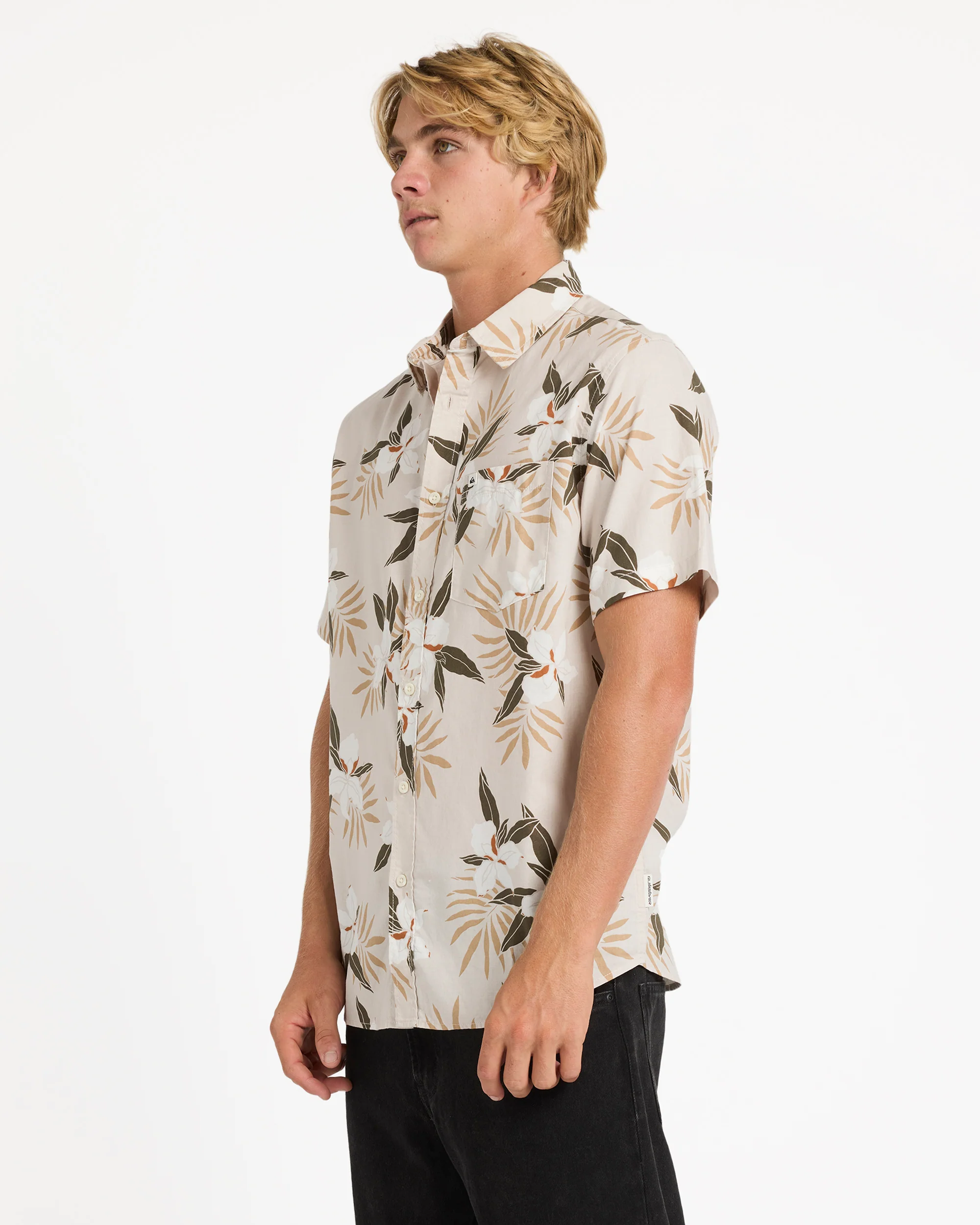 Mens Apero Classic Floral Short Sleeve Shirt - Image 2