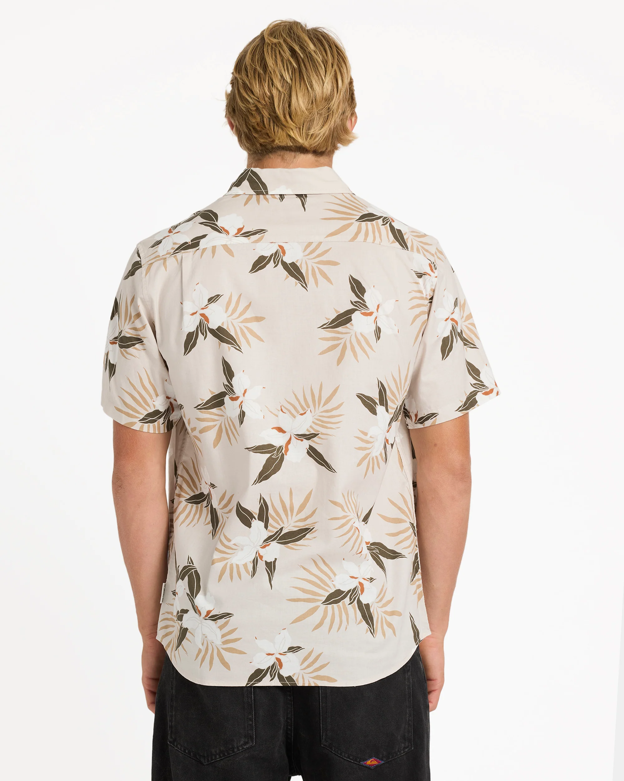 Mens Apero Classic Floral Short Sleeve Shirt - Image 3