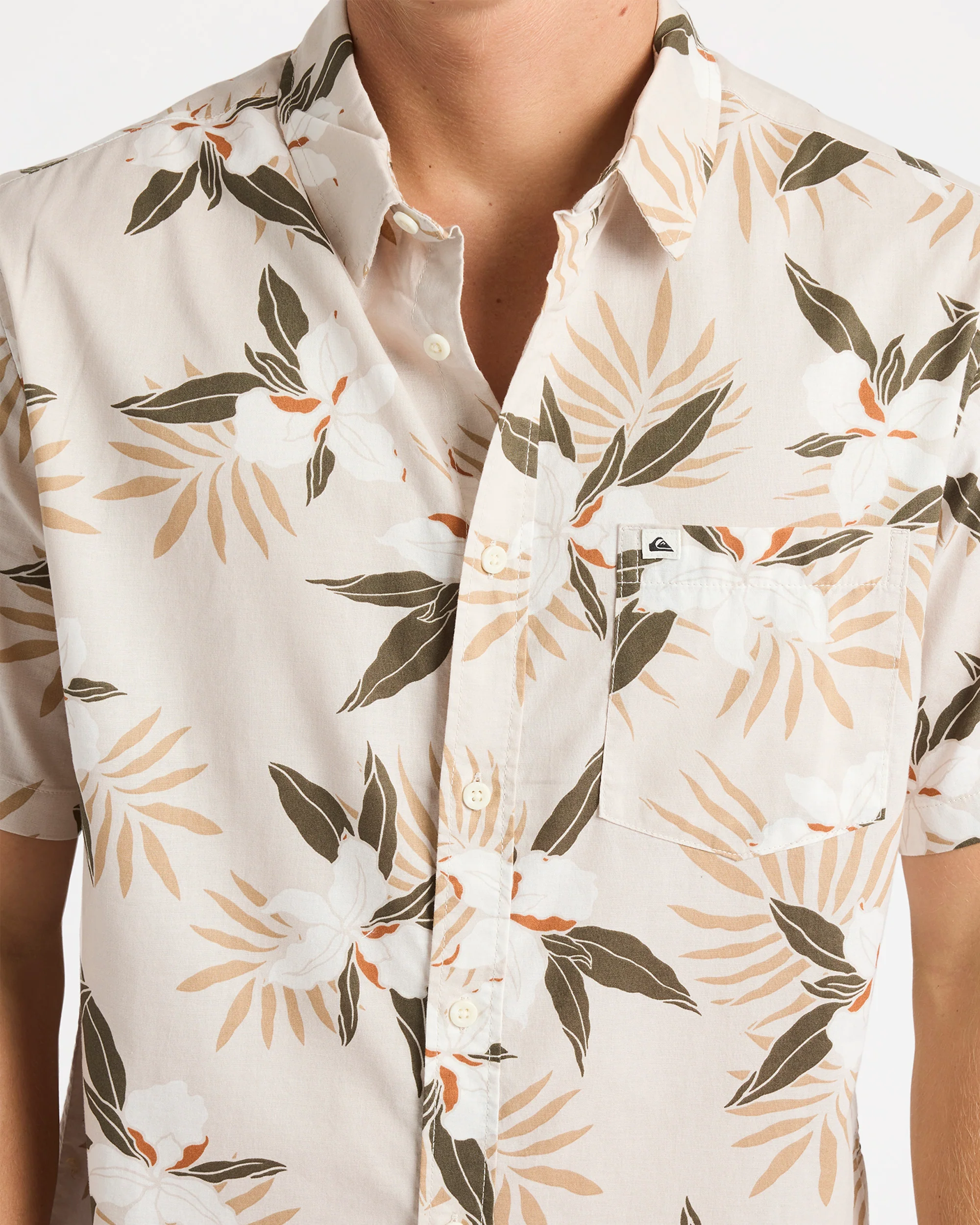 Mens Apero Classic Floral Short Sleeve Shirt - Image 4