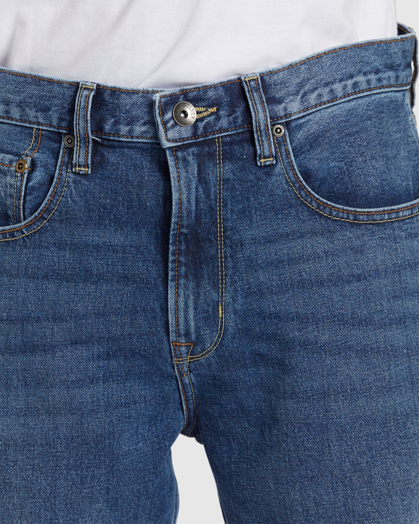 Mens Aqua Cult Aged Straight Fit Jeans - Image 4
