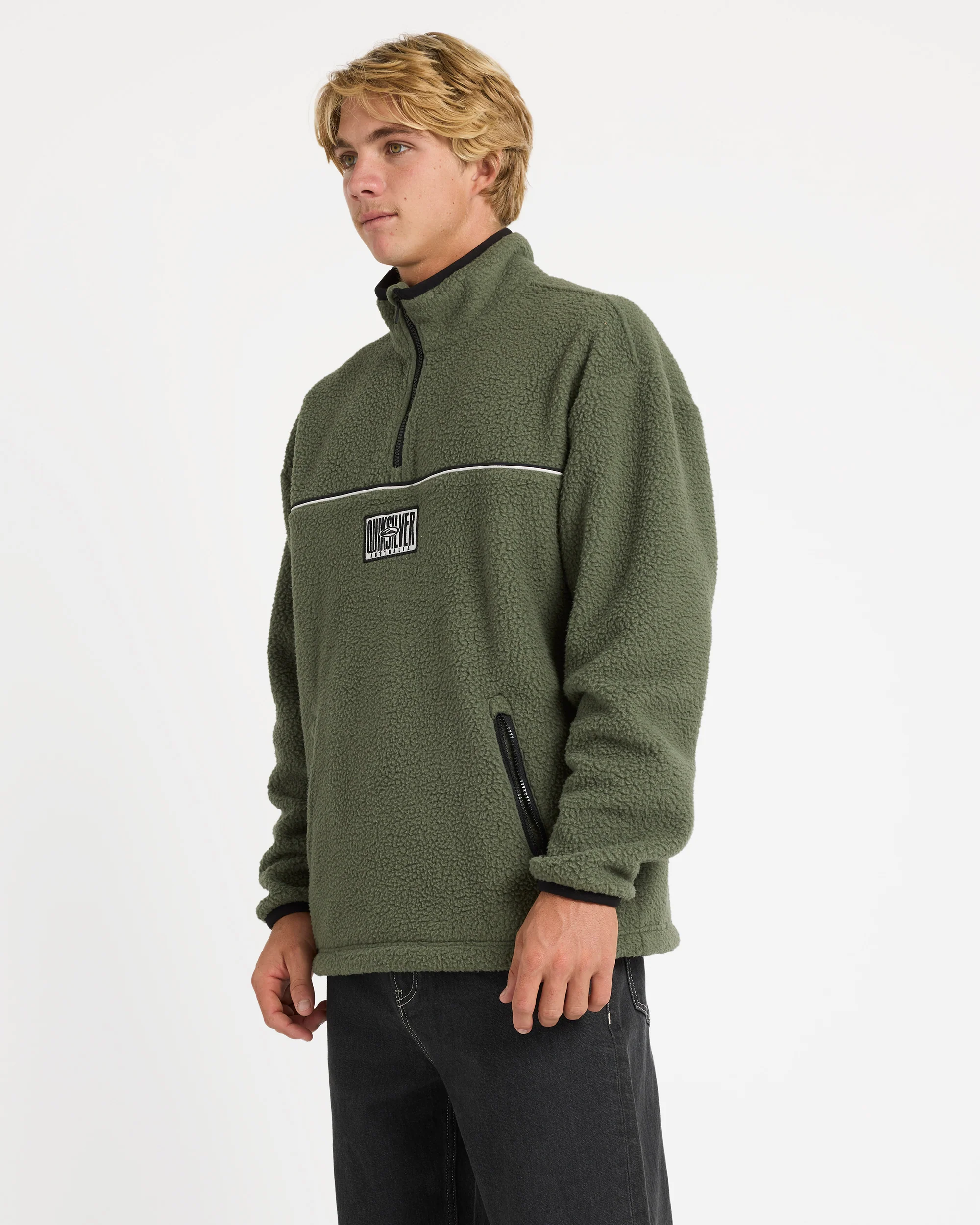 Mens Aus Stack Polar Pullover Sweatshirt - Image 2
