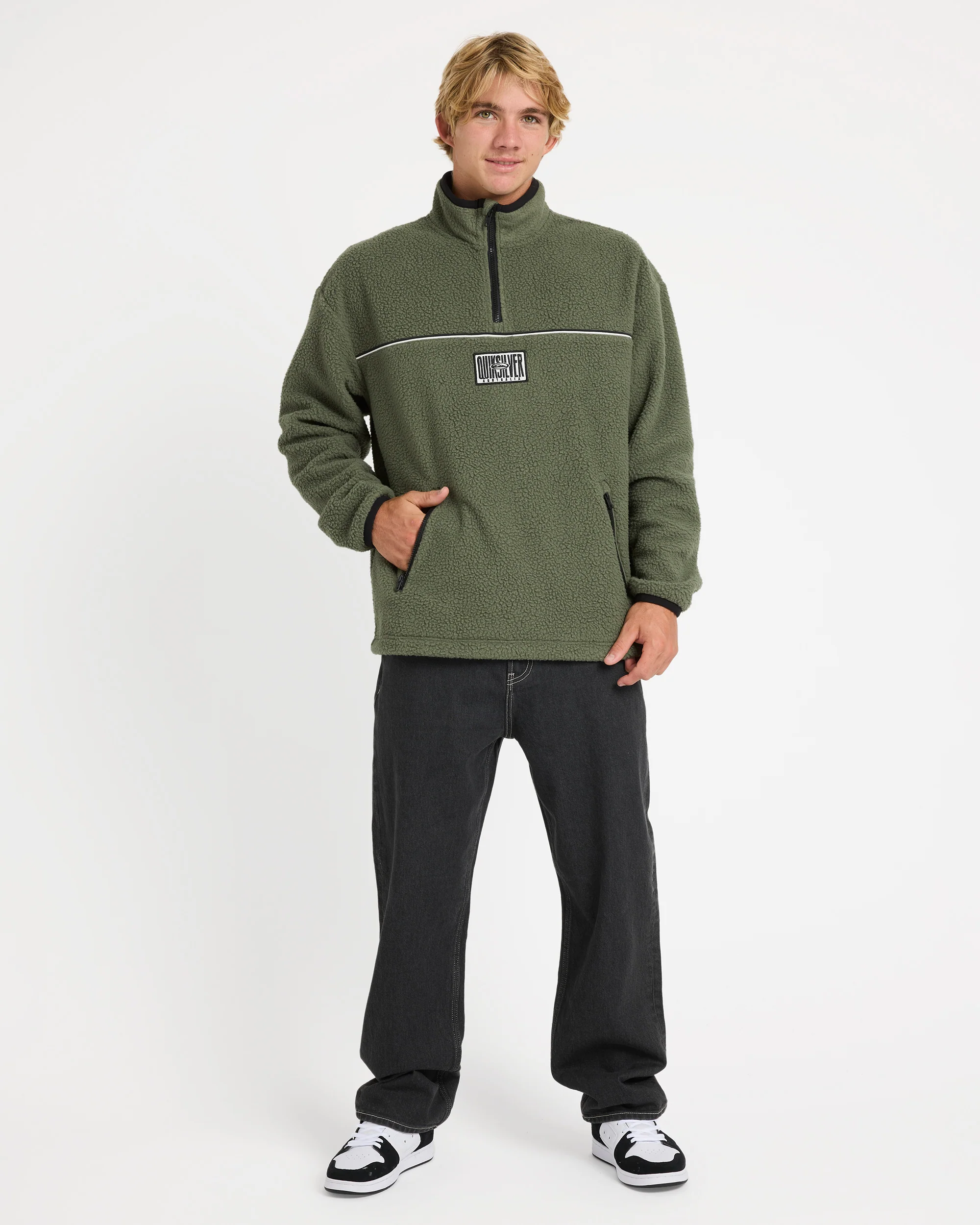 Mens Aus Stack Polar Pullover Sweatshirt - Image 5