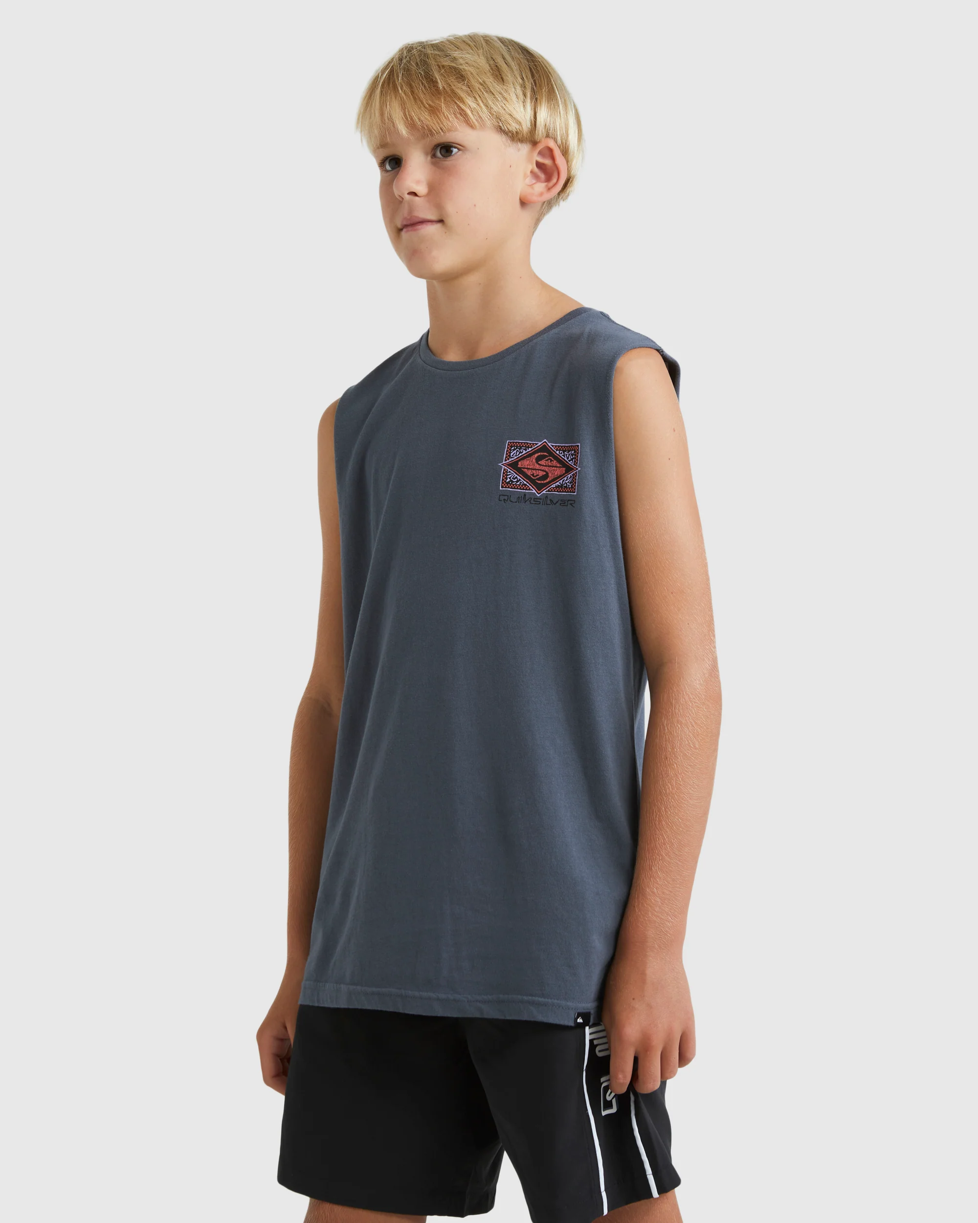 Boys 8-16 Back Flash Sleeveless Muscle T-Shirt - Image 2