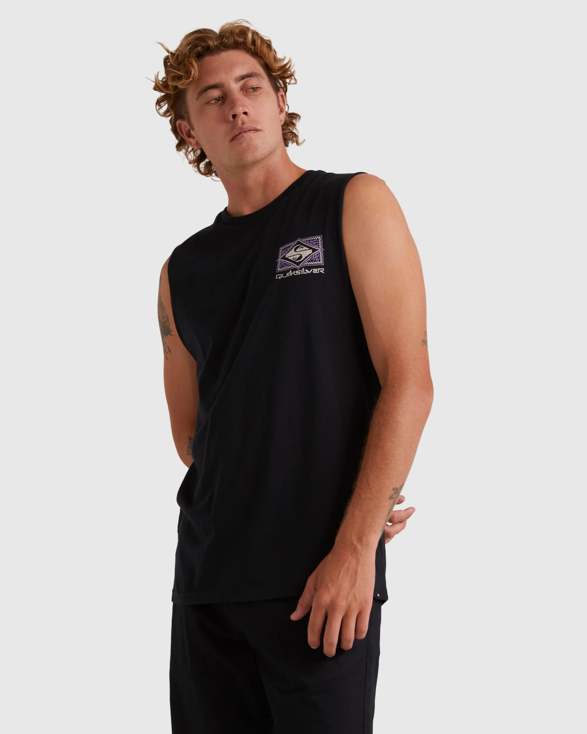 Mens Back Flash Sleeveless Muscle T-Shirt - Image 2