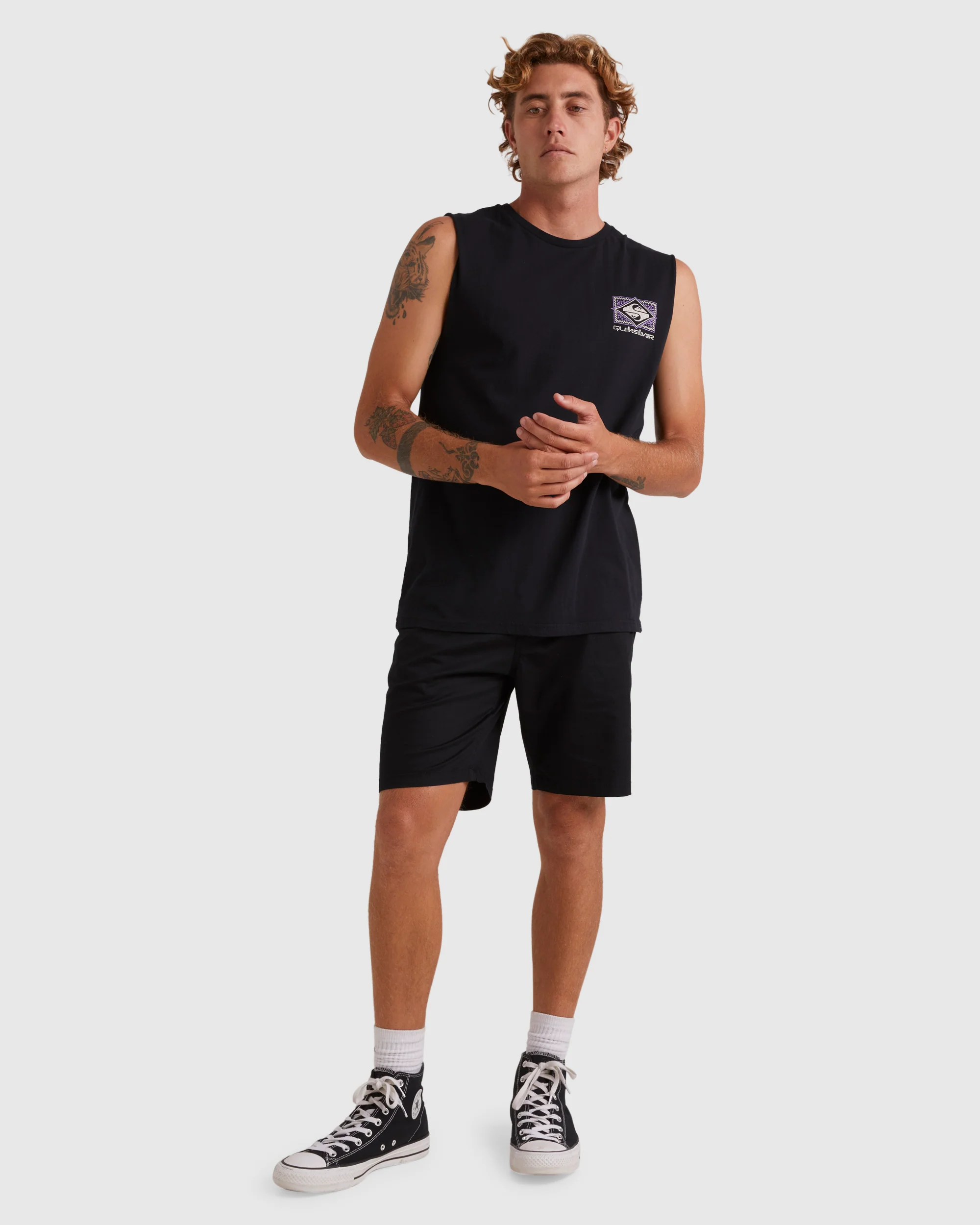 Mens Back Flash Sleeveless Muscle T-Shirt - Image 5