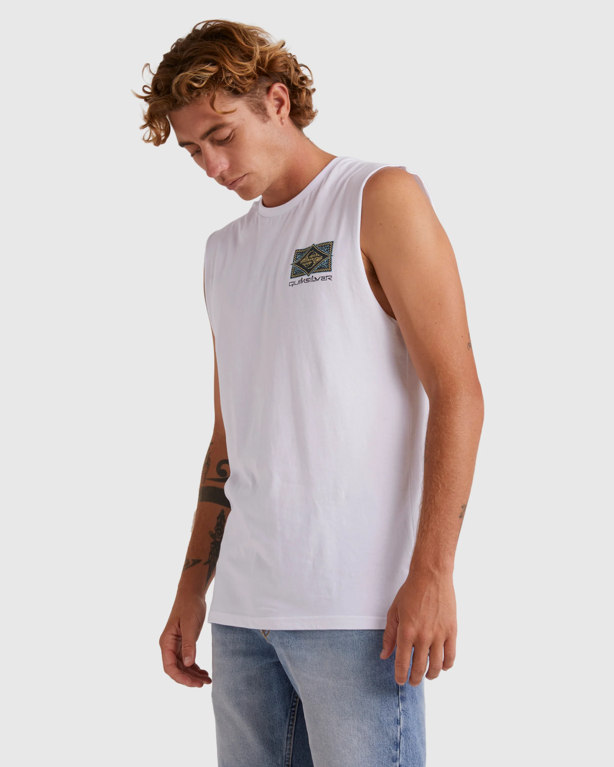 Mens Back Flash Sleeveless Muscle T-Shirt - Image 2