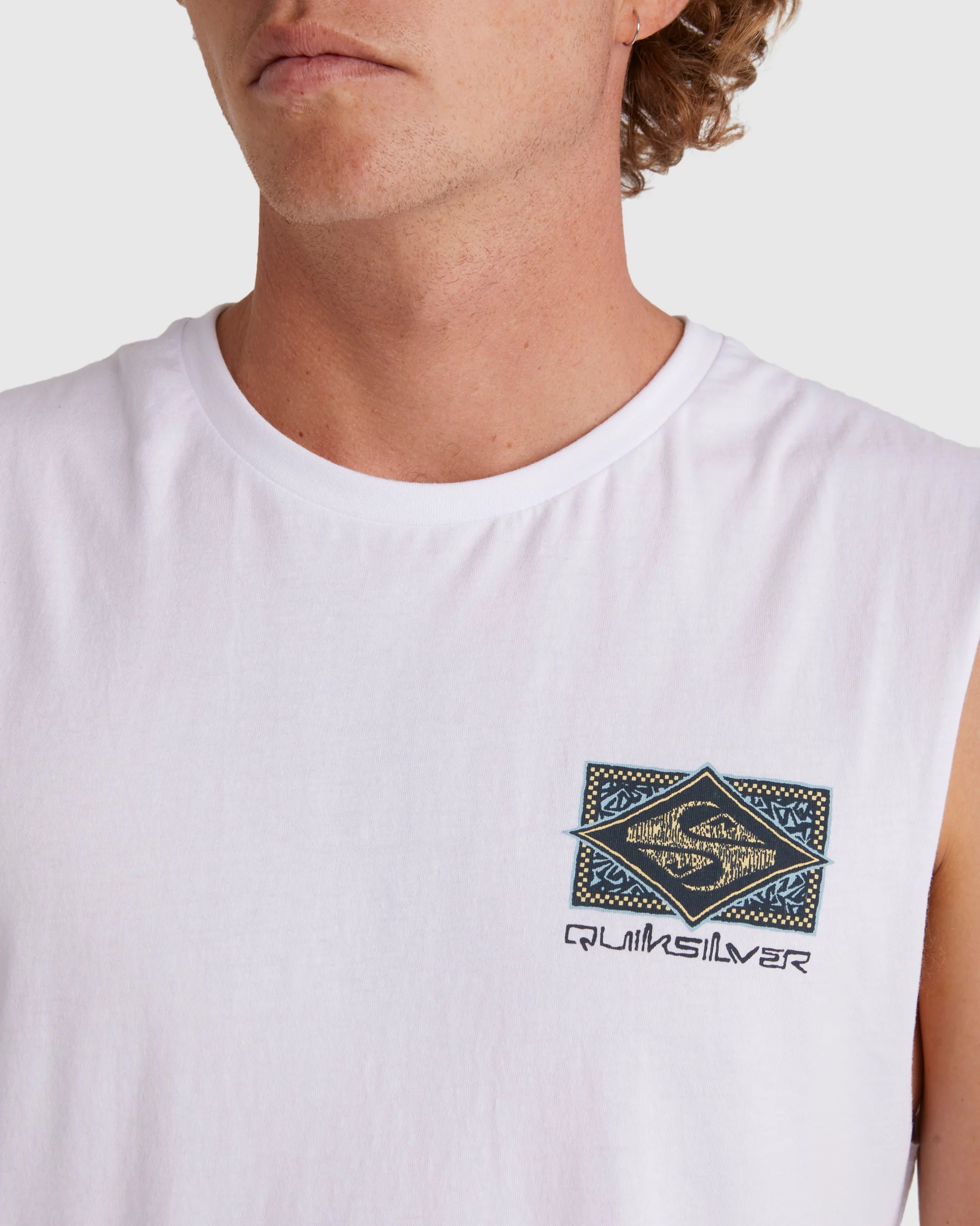 Mens Back Flash Sleeveless Muscle T-Shirt - Image 4