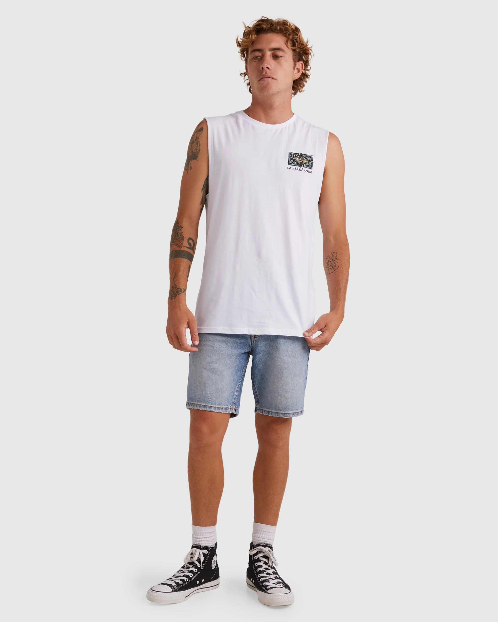 Mens Back Flash Sleeveless Muscle T-Shirt - Image 5