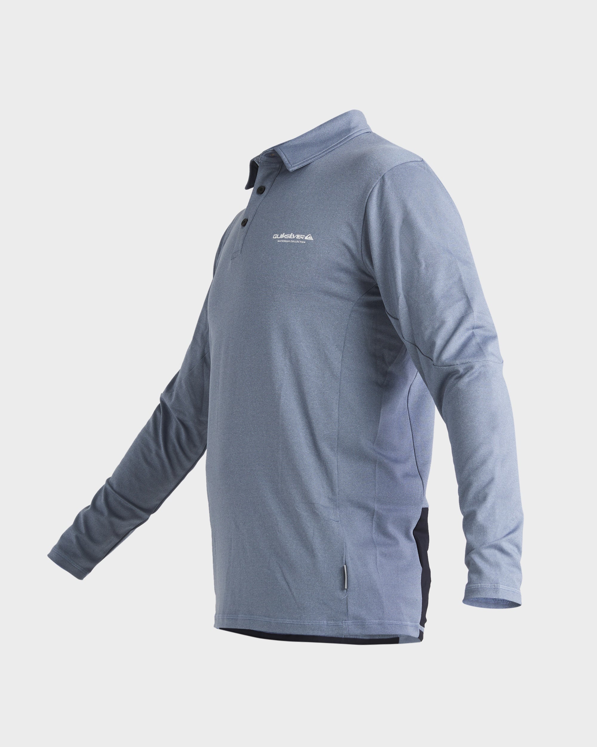 Mens Baitball Long Sleeve Upf 50 Surf Polo Shirt - Image 2