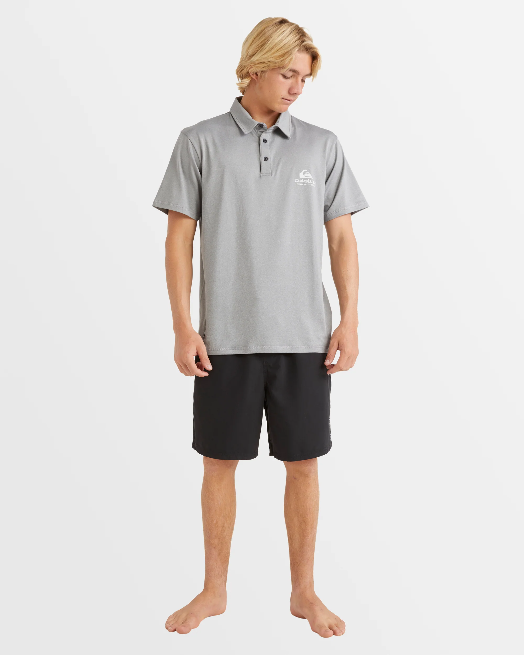 Mens Baitball Short Sleeve Upf 50 Surf Polo Shirt - Image 5