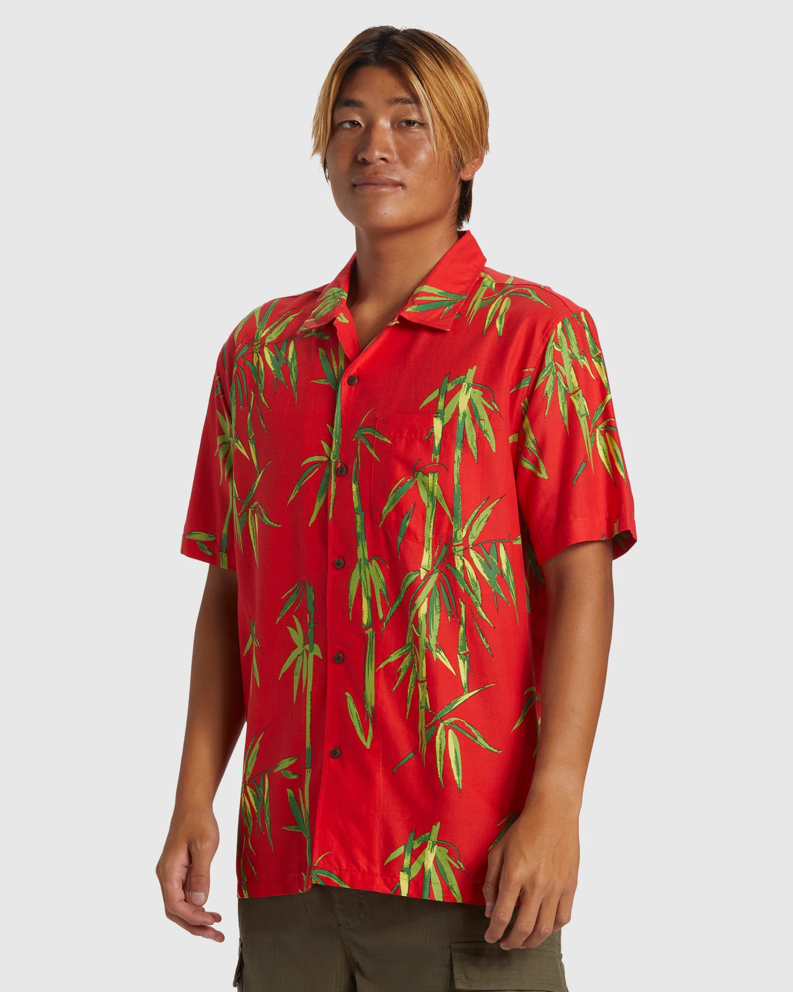 Mens Bamboo DNA Island Short Sleeve Shirt - Image 2