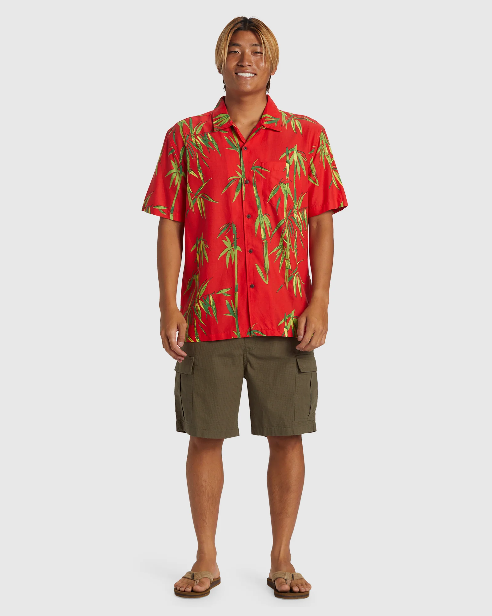 Mens Bamboo DNA Island Short Sleeve Shirt - Image 5