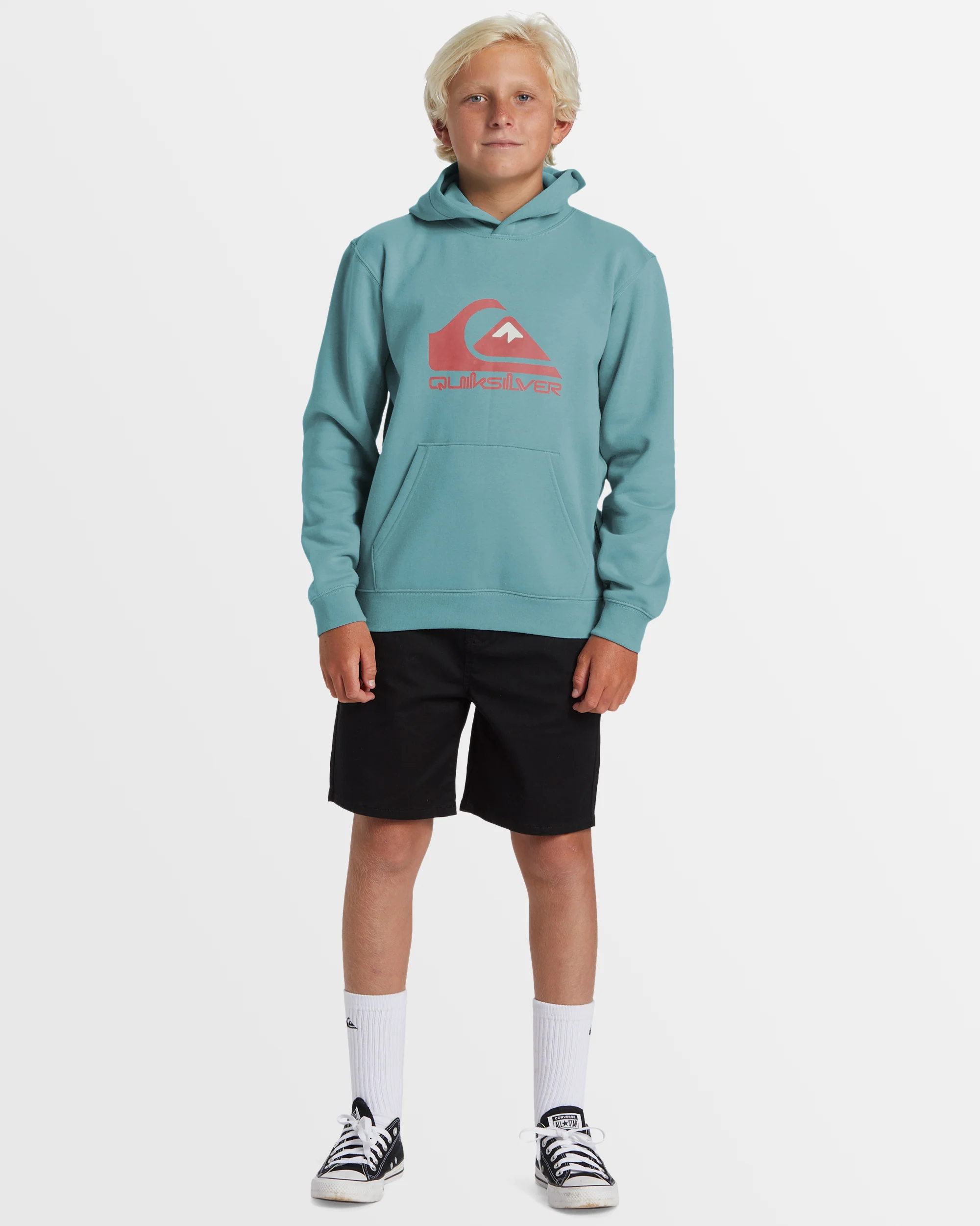 Boys 8-16 Big Logo Pullover Hoodie - Image 5