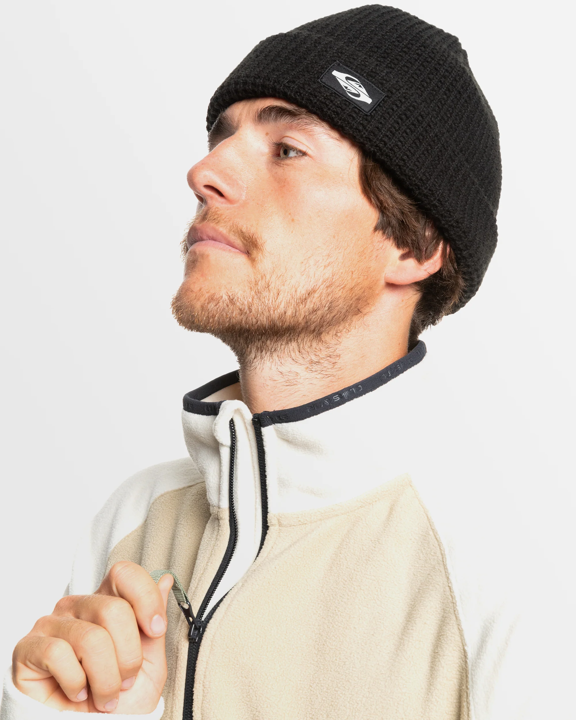 Mens Champagne Powder Half Zip Sweatshirt - Image 3
