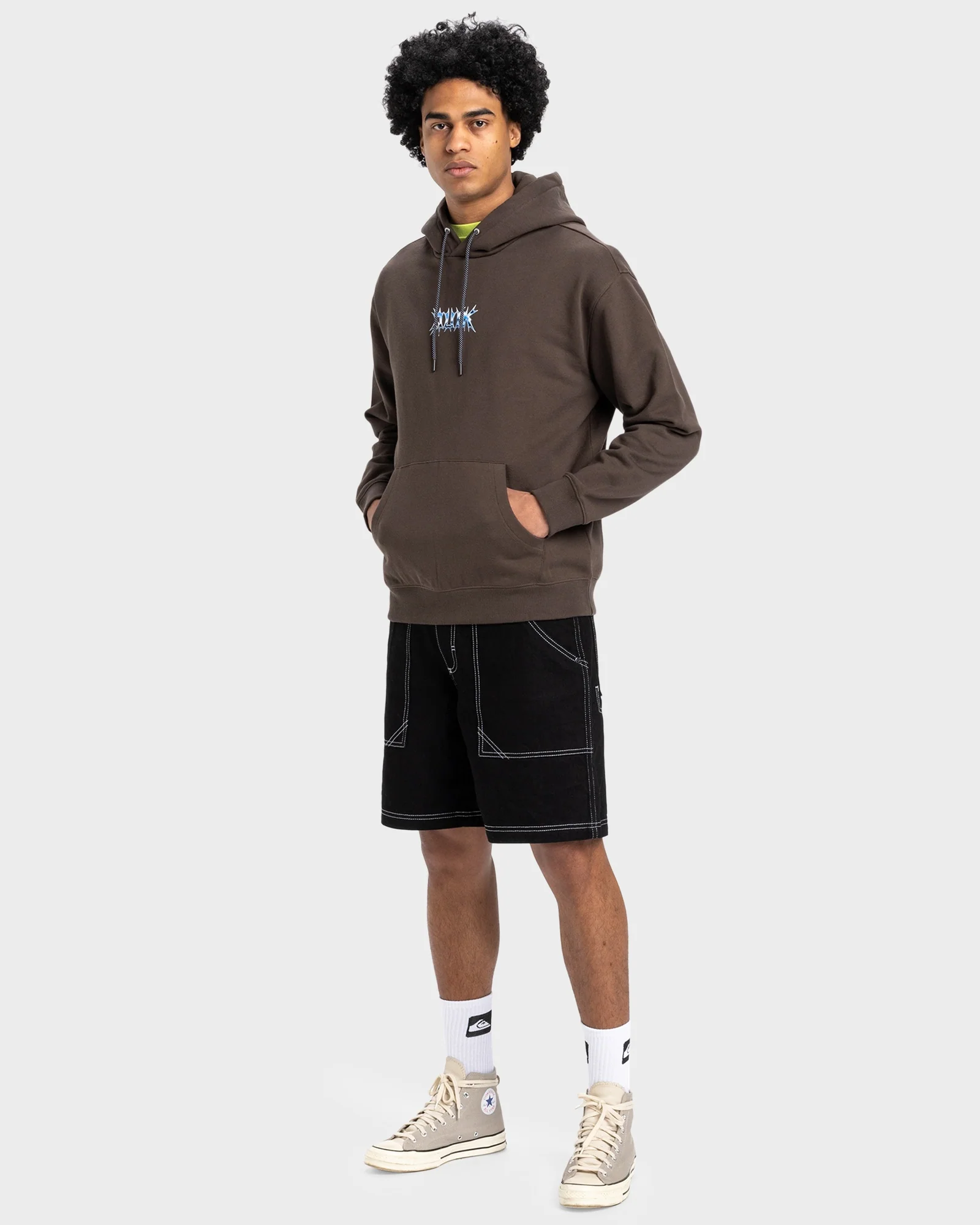 Mens Chrome Lightning Pullover Hoodie - Image 5