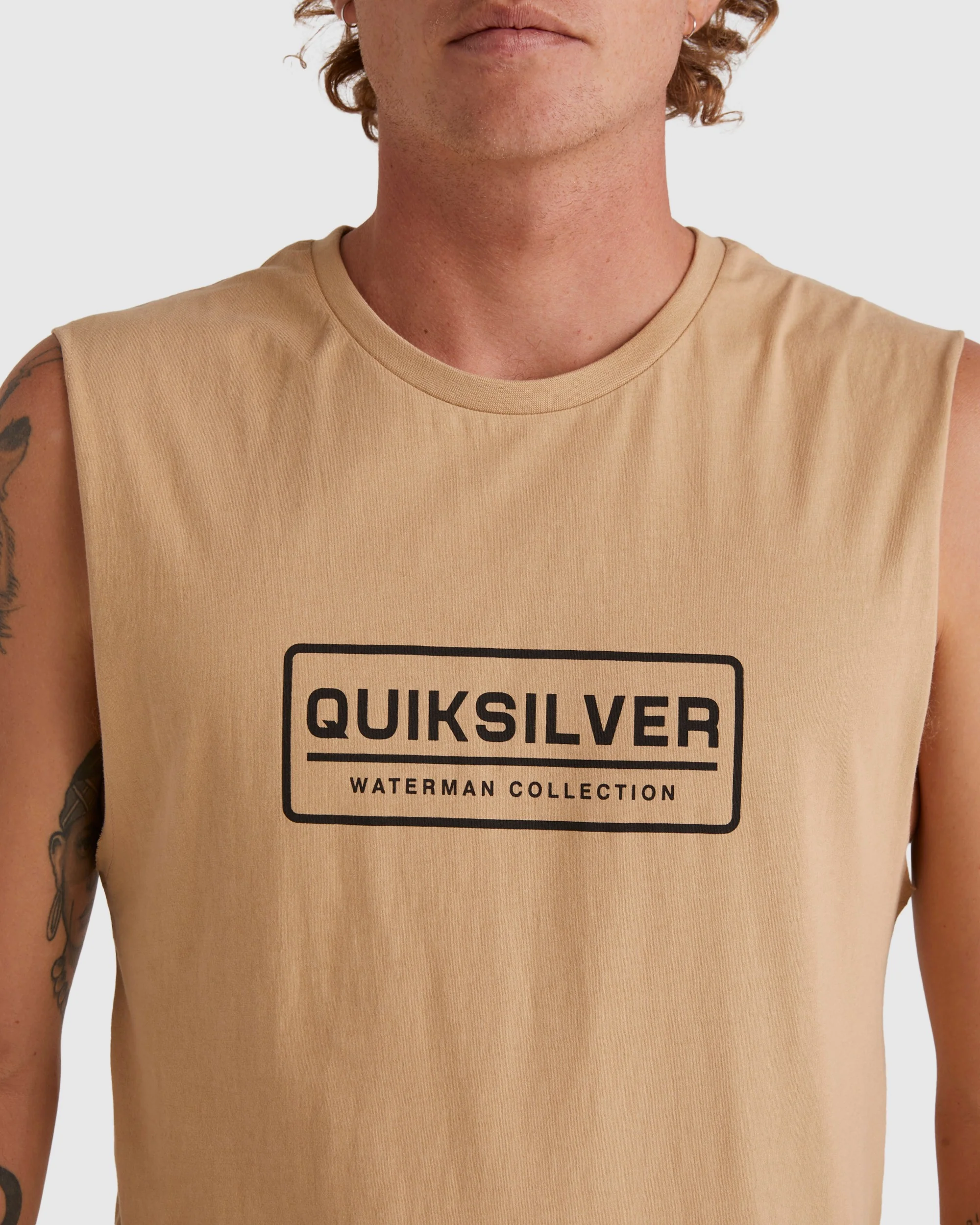Mens Clear Lines Sleeveless Muscle T-Shirt - Image 4