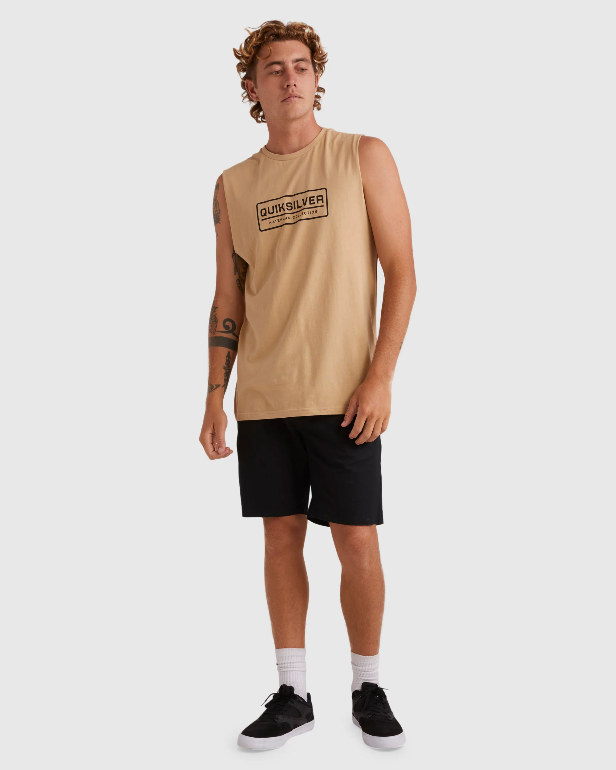 Mens Clear Lines Sleeveless Muscle T-Shirt - Image 5
