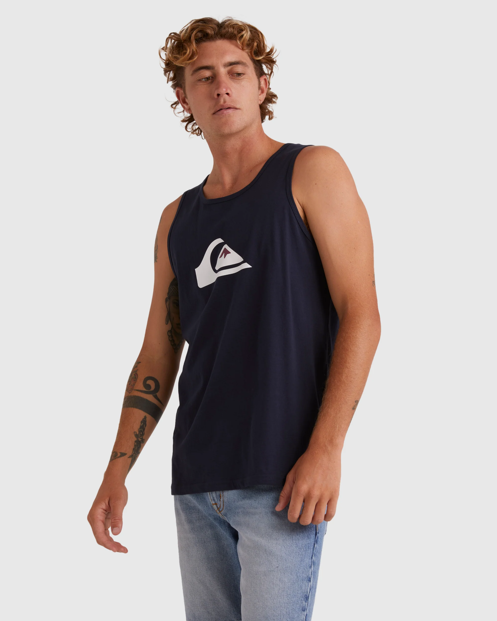 Mens Comp Logo Muscle Vest Top - Image 2