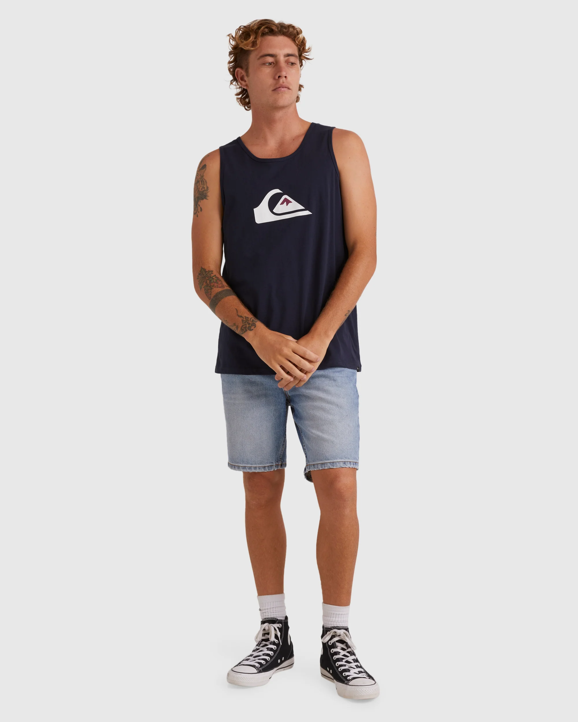 Mens Comp Logo Muscle Vest Top - Image 5