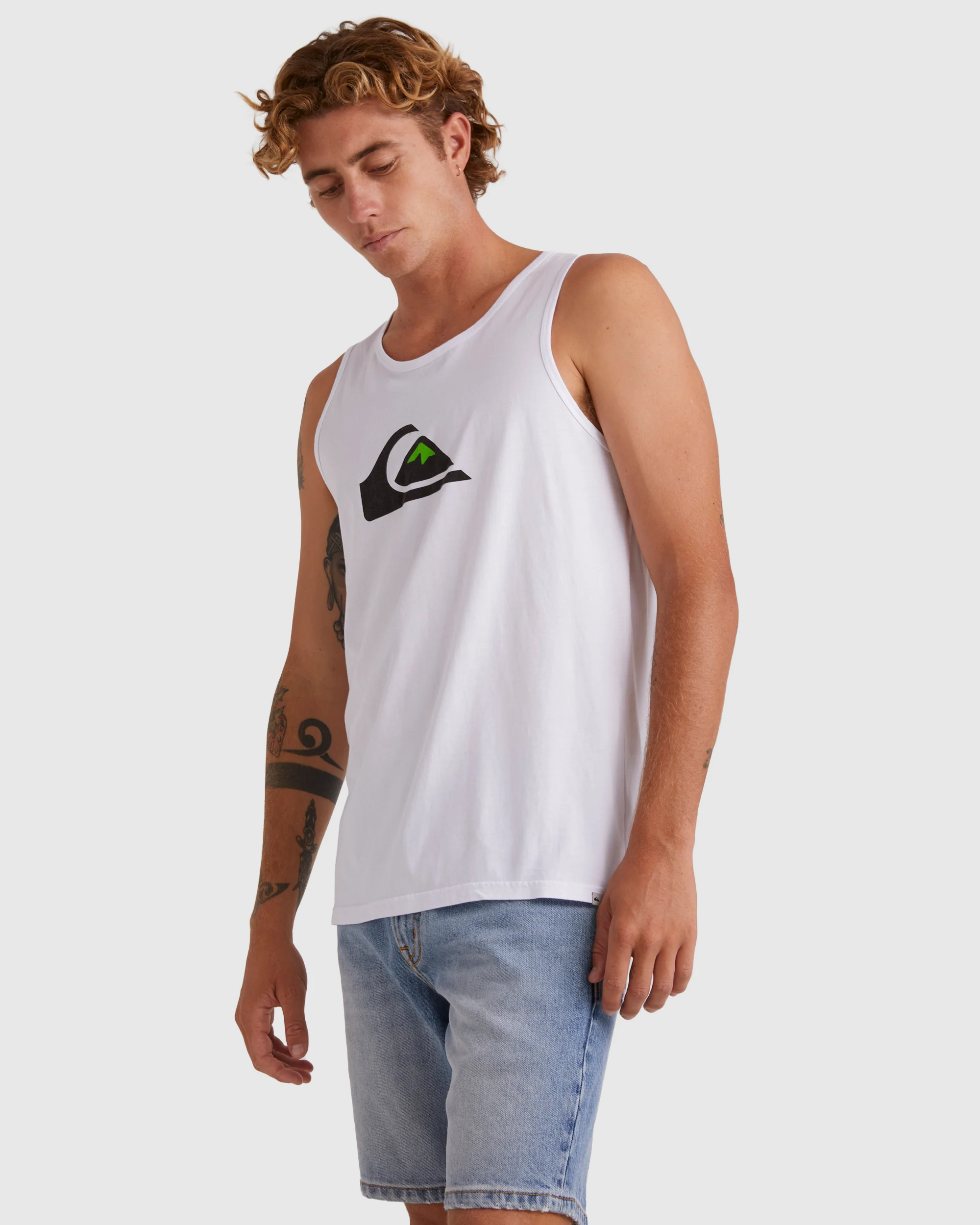 Mens Comp Logo Muscle Vest Top - Image 2