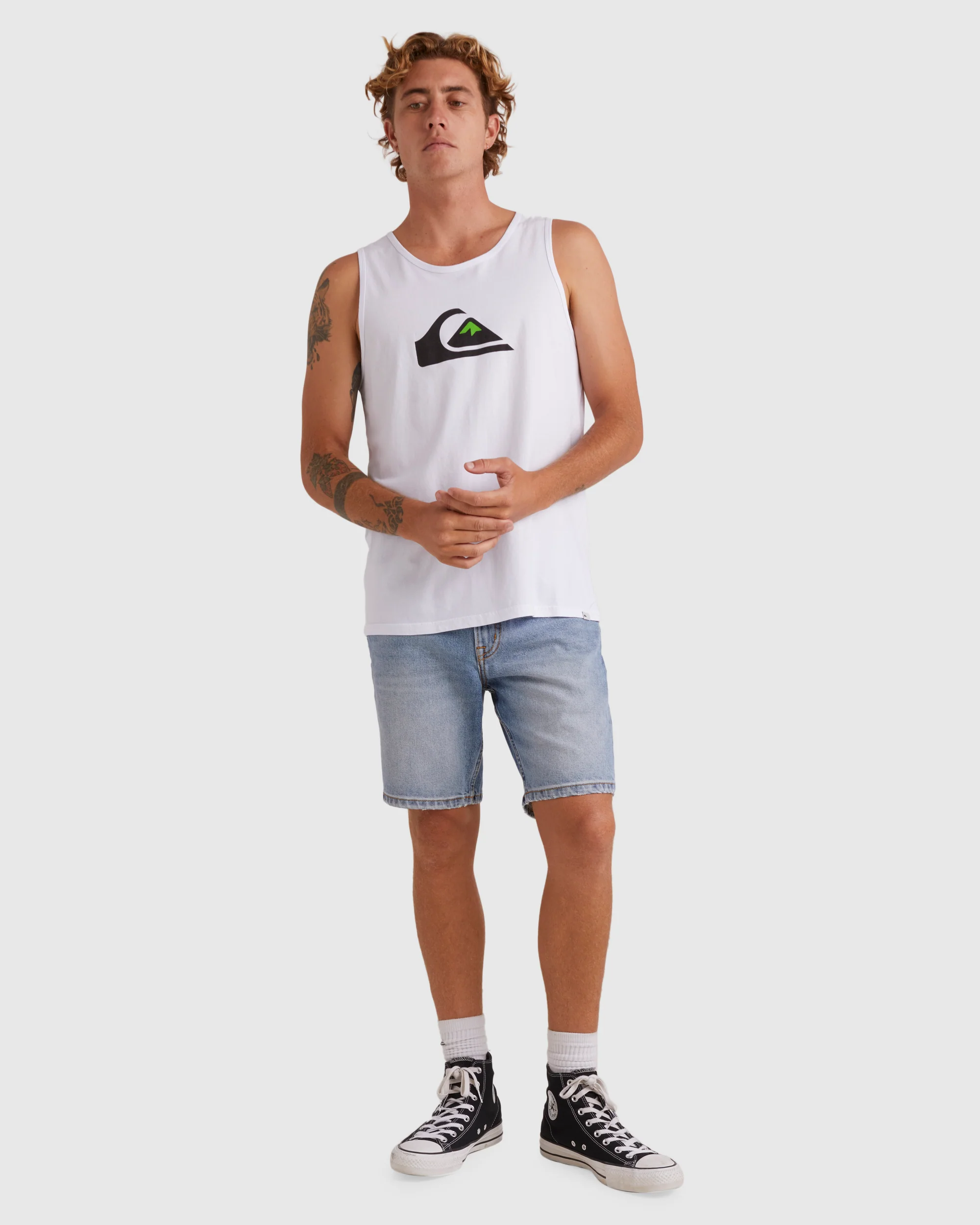 Mens Comp Logo Muscle Vest Top - Image 5