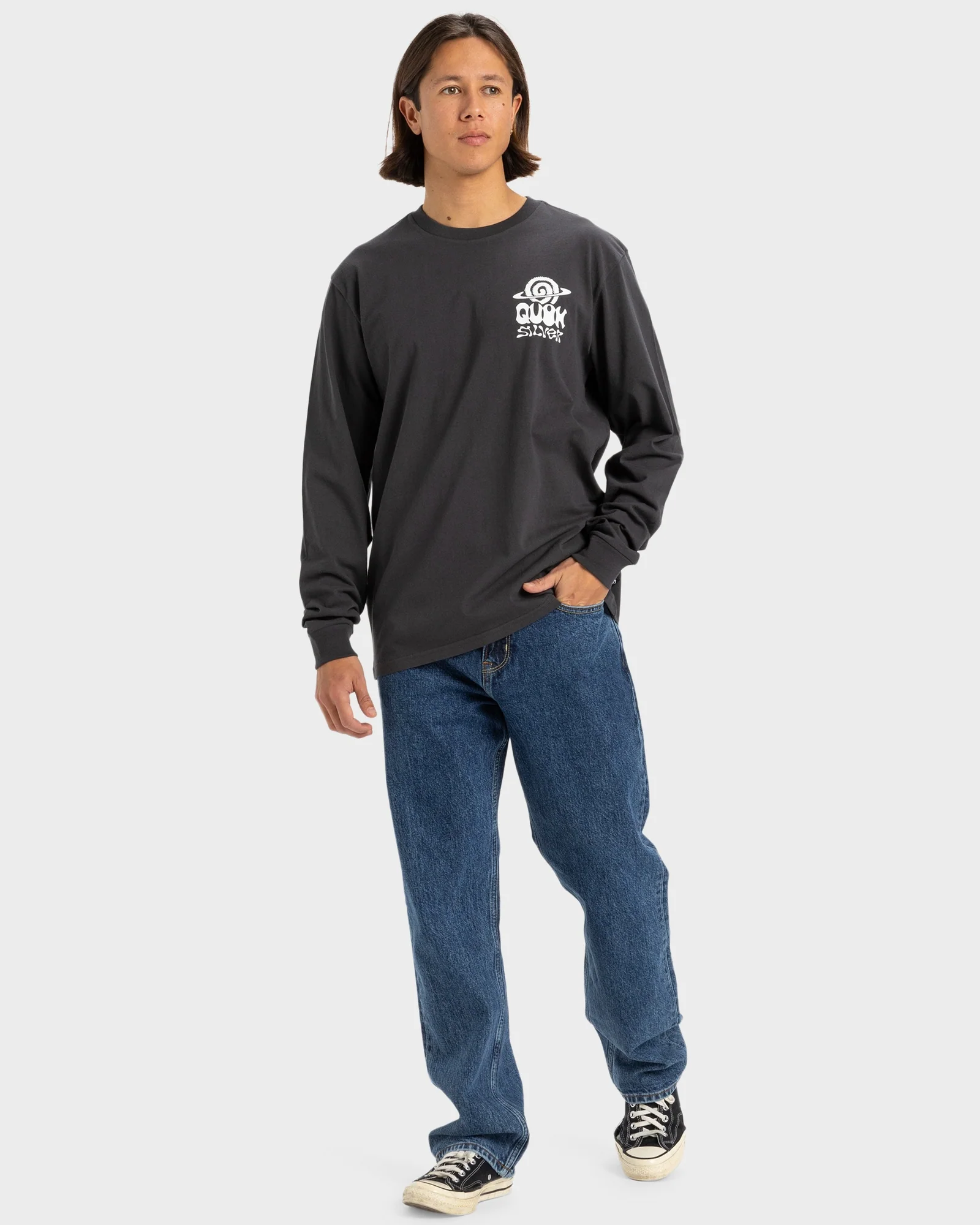 Mens Cosmic Vibe Long Sleeve T-Shirt - Image 5