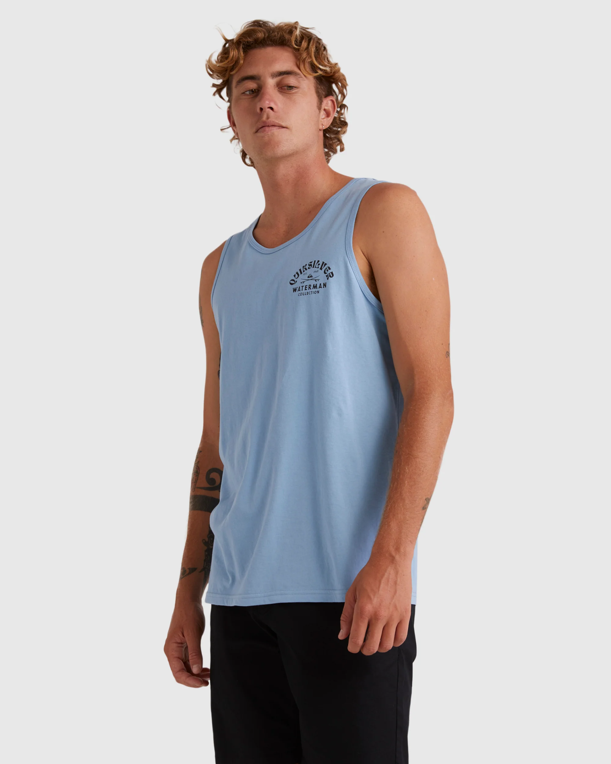 Mens Deep Water Muscle Vest Top - Image 2