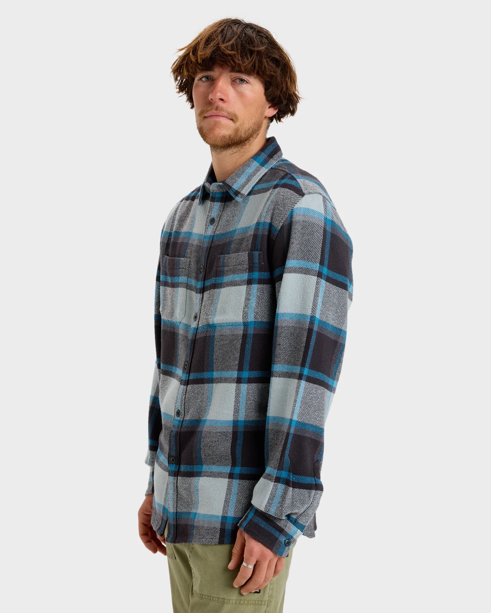 Mens Dna Flannel Long Sleeve Shirt - Image 2