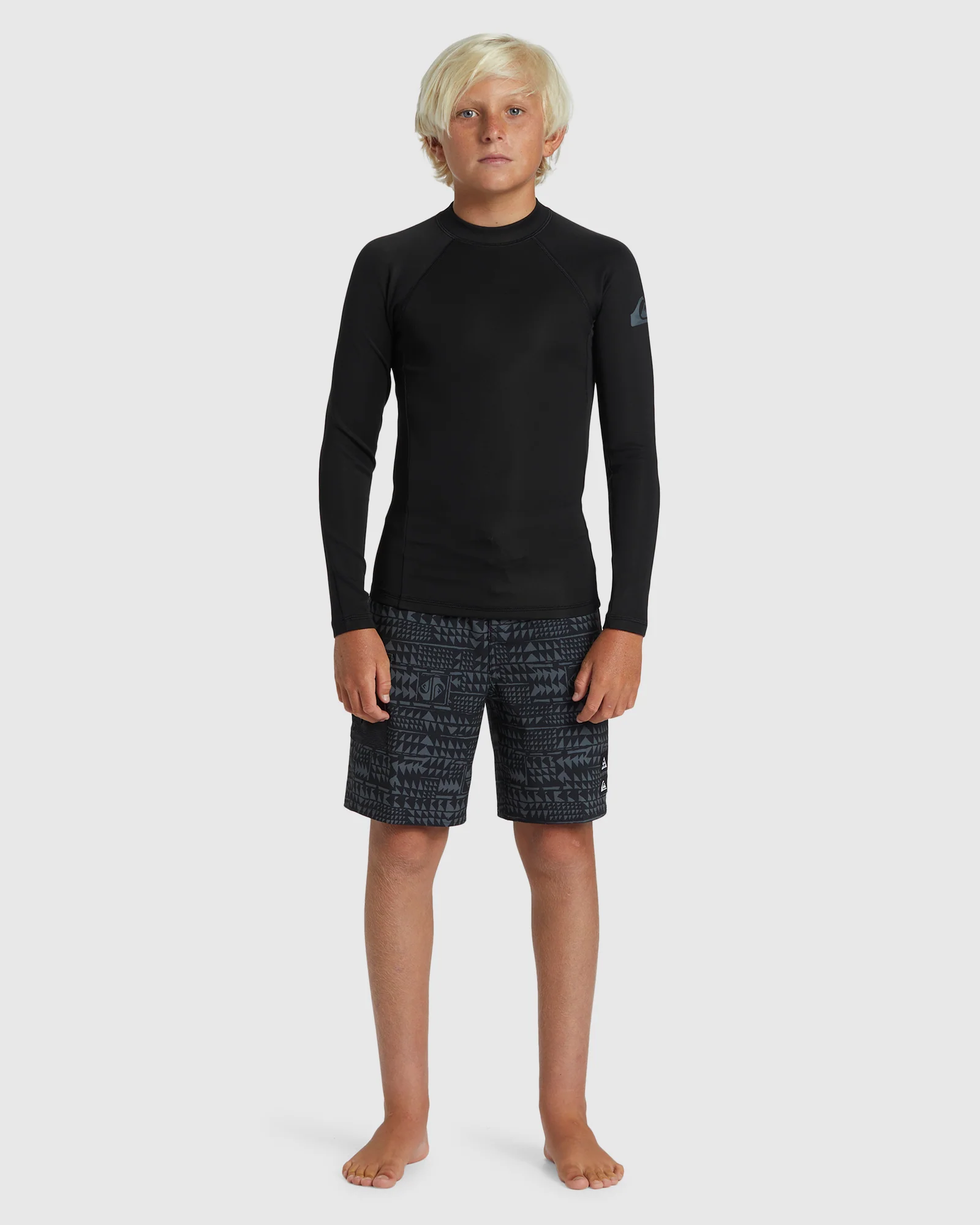 Boys 2-7 Everyday Heat Long Sleeve UPF 50 Surf T-Shirt - Image 5