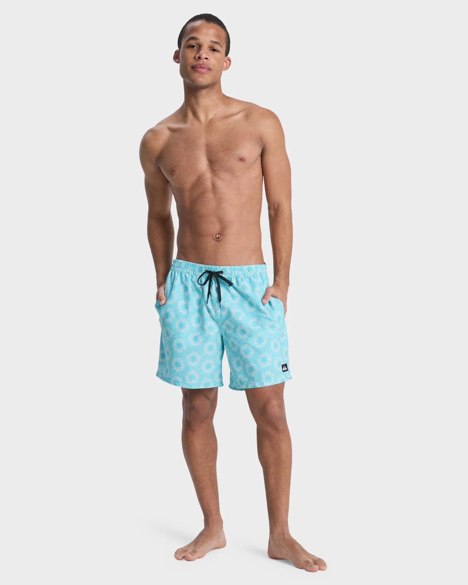 Mens Everyday Printed 17" Swim Shorts - Image 6