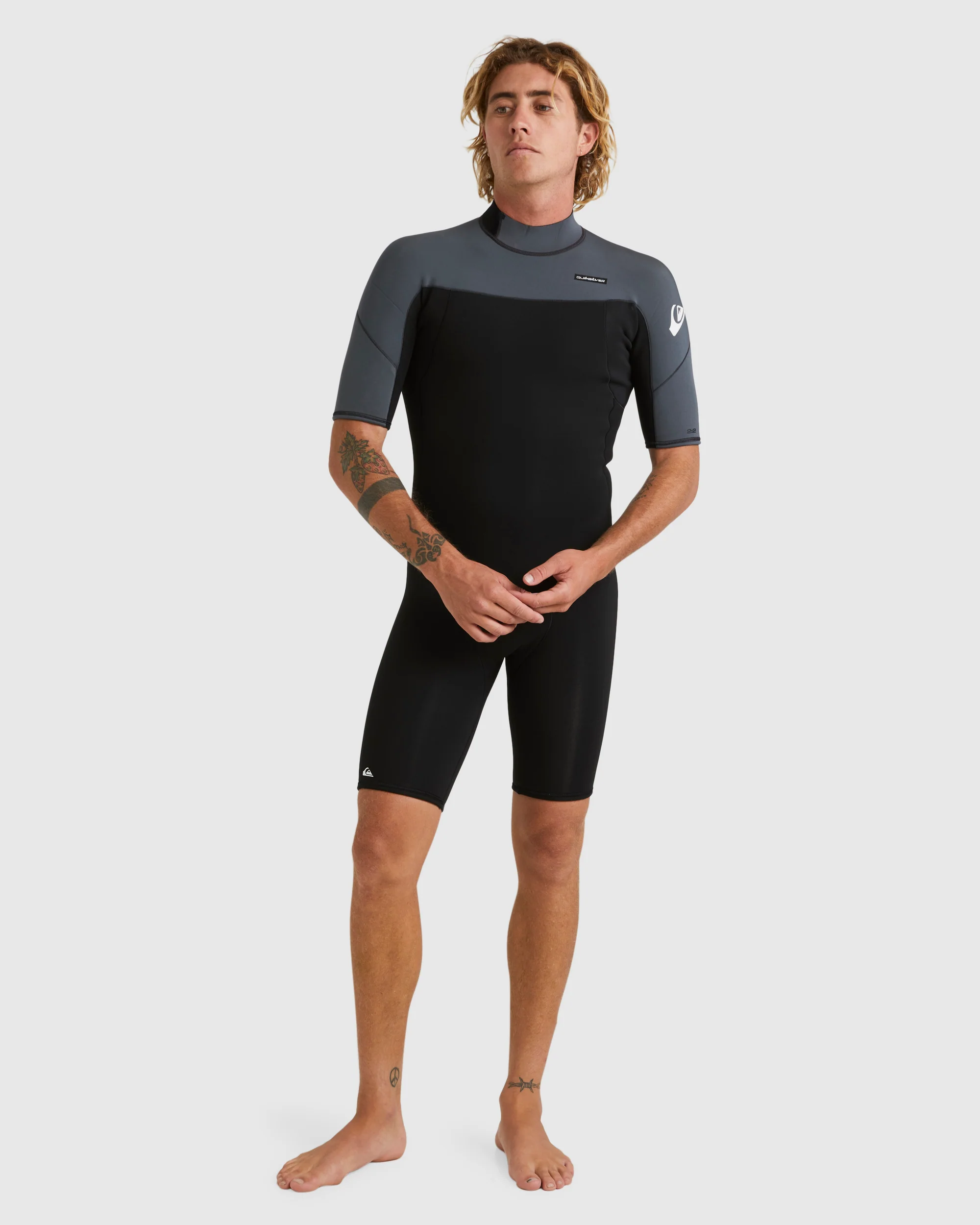 Mens 2/2mm Everyday Sessions Short Sleeve Back Zip Springsuit - Image 13