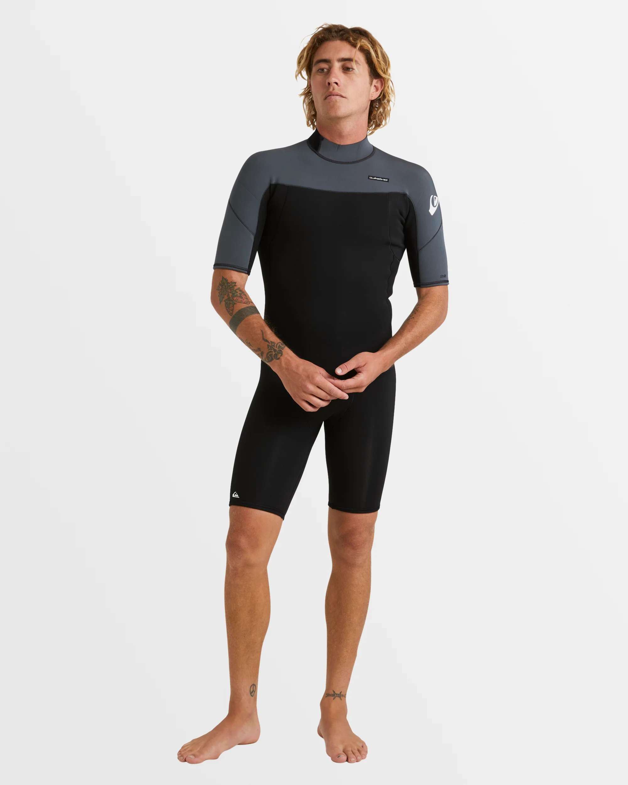 Mens 2/2mm Everyday Sessions Short Sleeve Back Zip Springsuit - Image 14