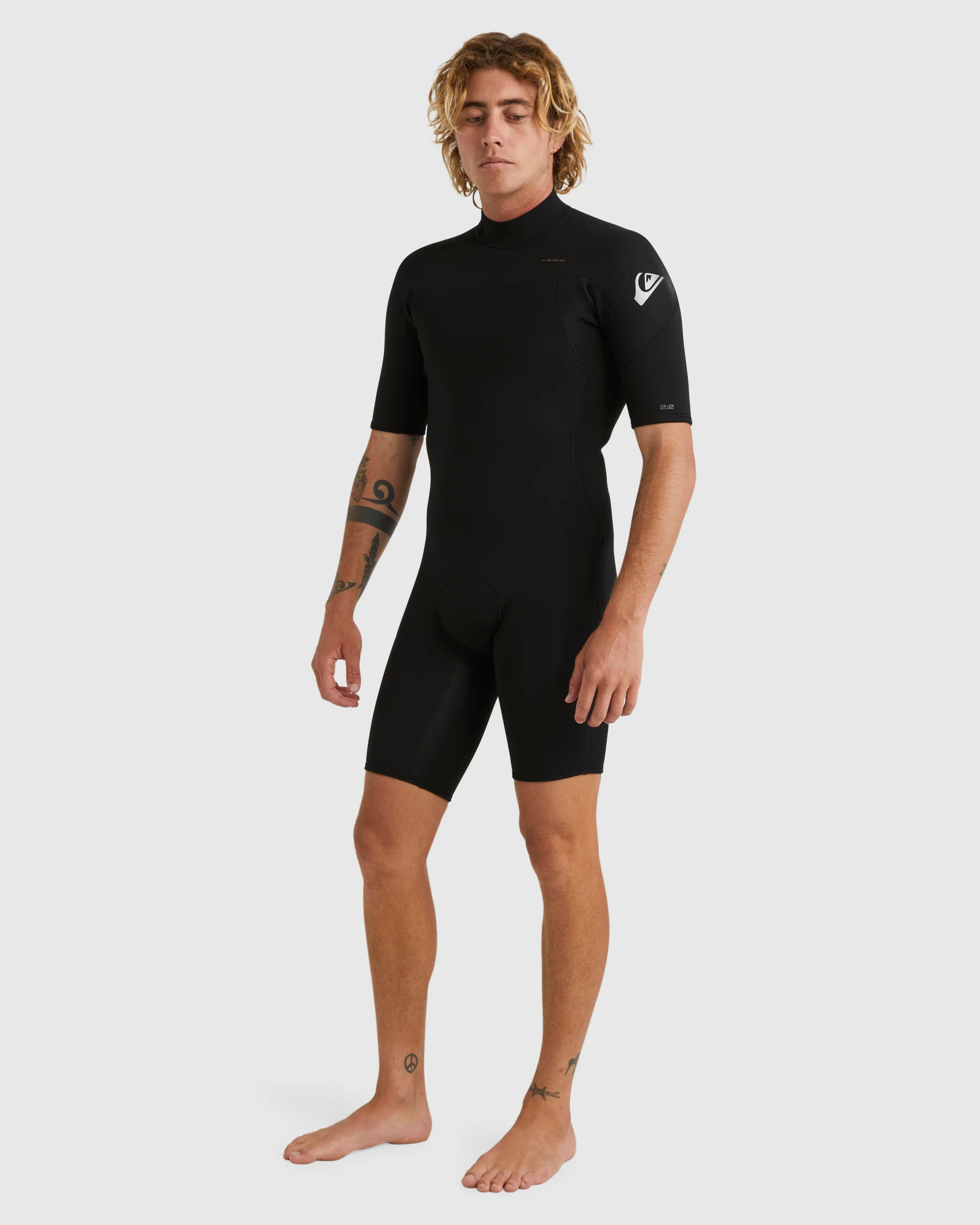 Mens 2/2mm Everyday Sessions Short Sleeve Back Zip Springsuit - Image 2