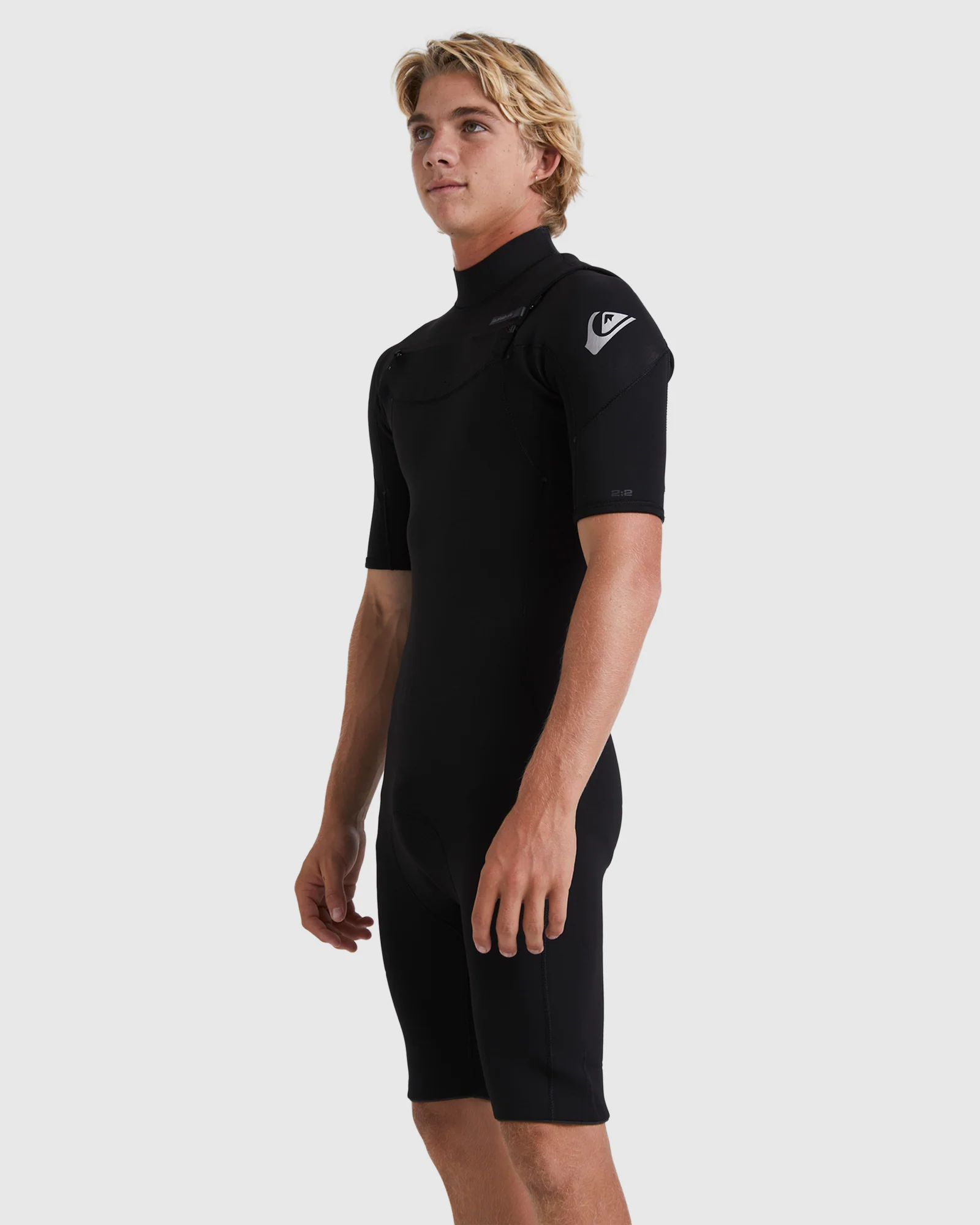 Mens 2/2mm Everyday Sessions Short Sleeve Chest Zip Springsuit - Image 2