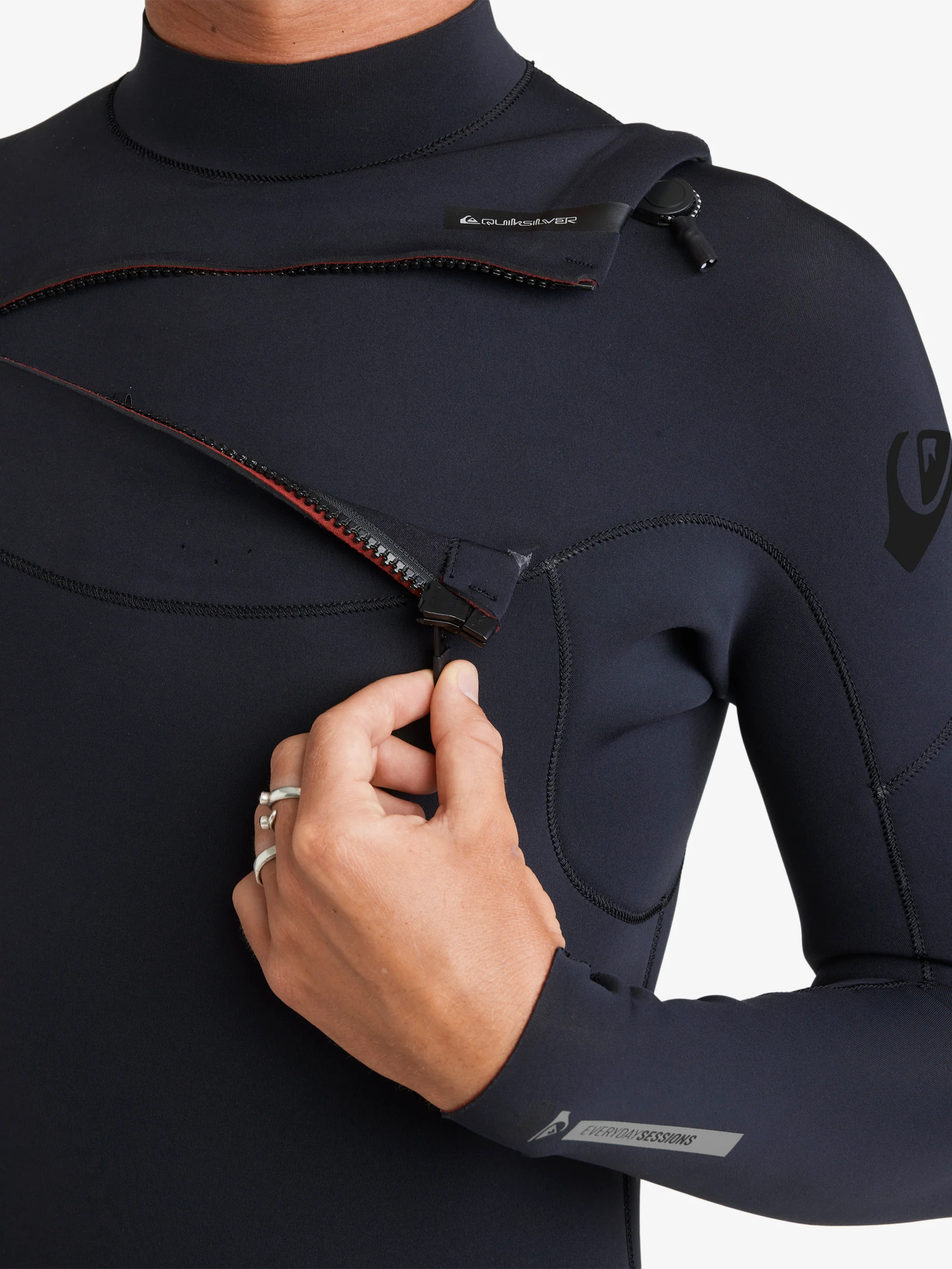 Mens 3/2mm Everyday Sessions Chest Zip Wetsuit - Image 5