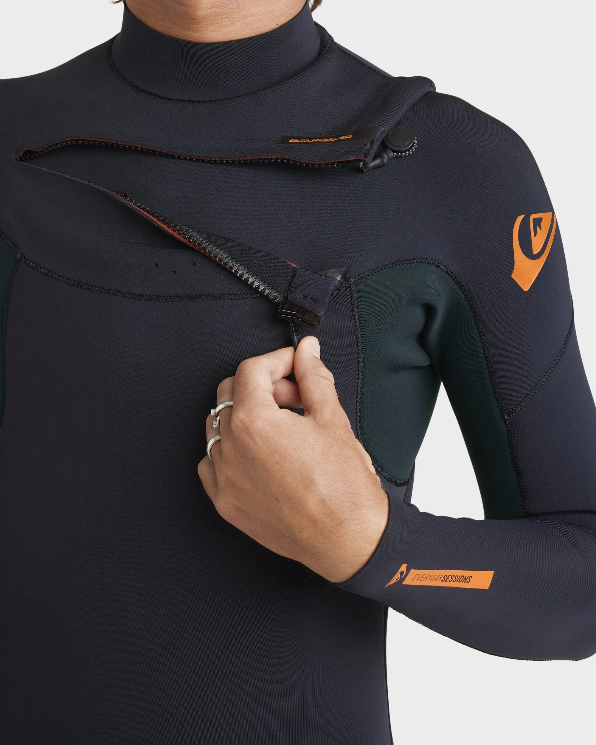 Mens 3/2mm Everyday Sessions Chest Zip Wetsuit - Image 10