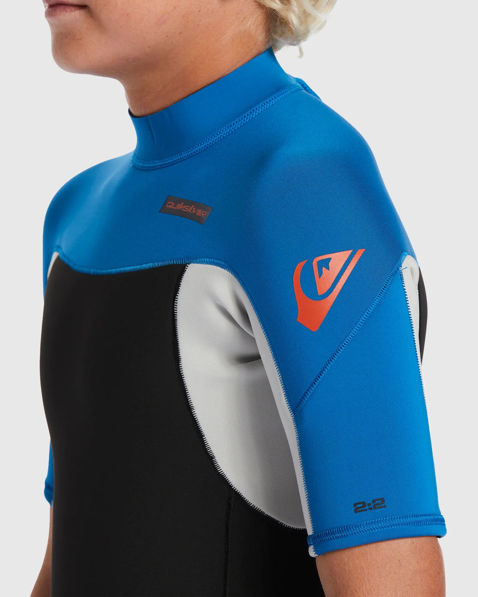Boys 8-16 2/2mm Everyday Sessions Short Sleeve Back Zip Springsuit - Image 4
