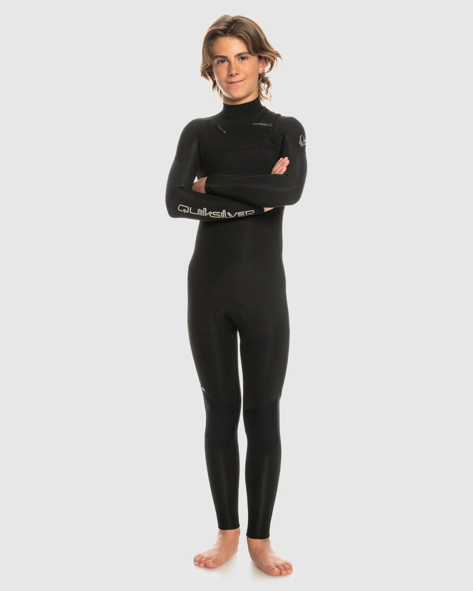 Boys 8-16 3/2mm Everyday Sessions Chest Zip Wetsuit - Image 5