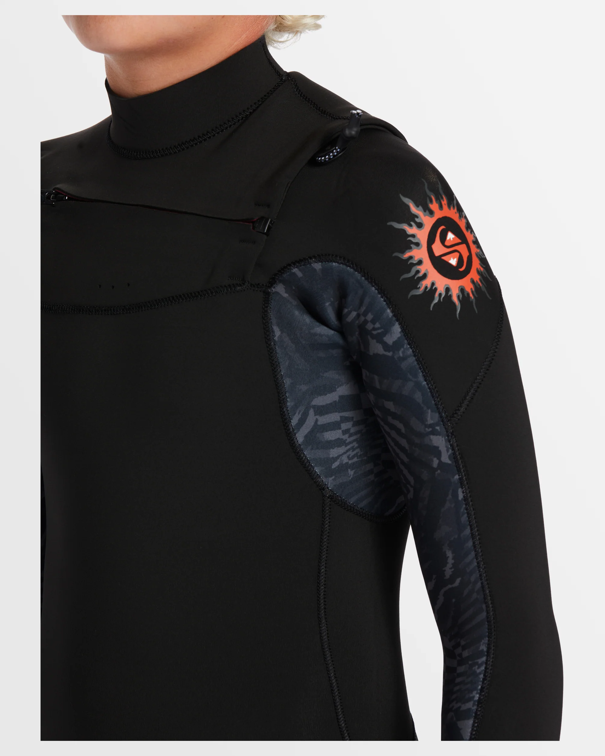 Boys 8-16 3/2mm Everyday Sessions Chest Zip Wetsuit - Image 5